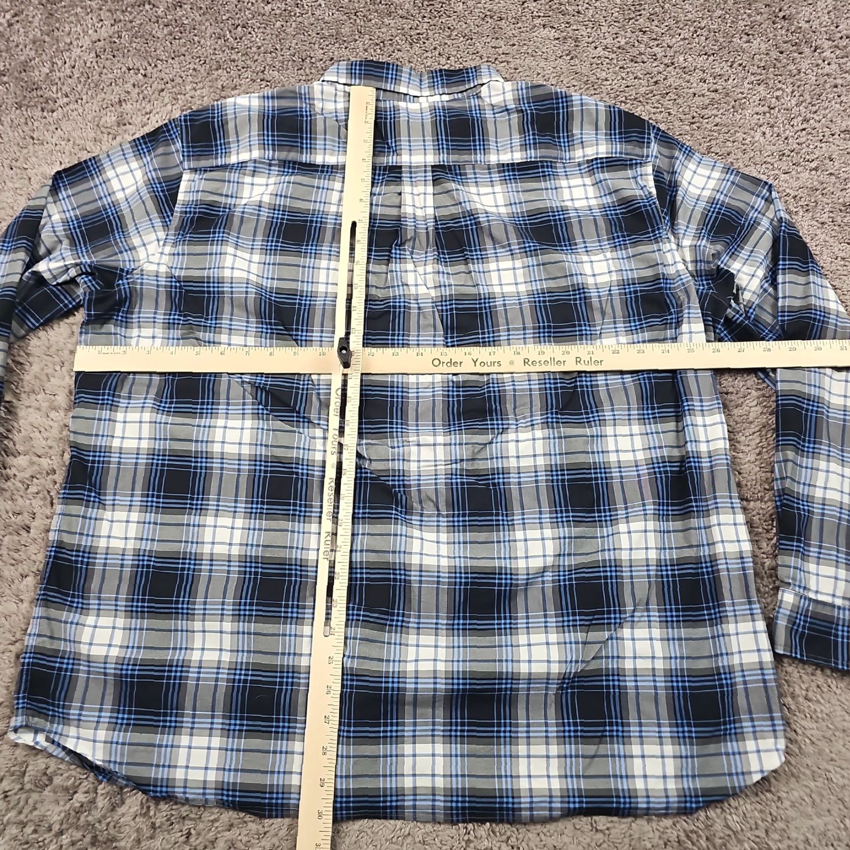 Vineyard Vines Vineyard Vines Shirt 2XL Blue Plaid Performance Long Sleeve Wicking Casual Mens Size US XXL / EU 58 / 5 - 4 Thumbnail