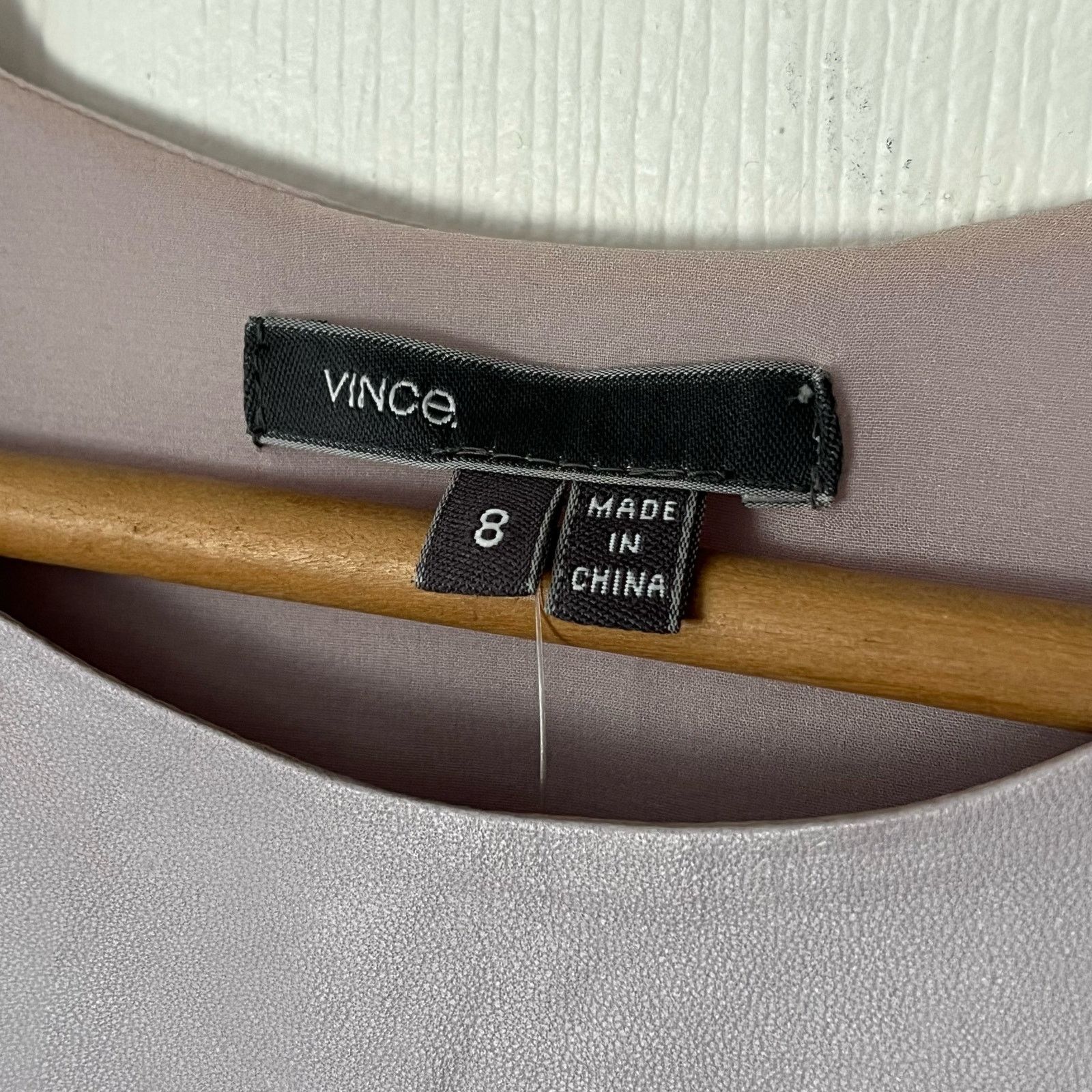Vince Vince Leather/Silk Tank Top - Size 8 - NWT Size M / US 6-8 / IT 42-44 - 2 Thumbnail