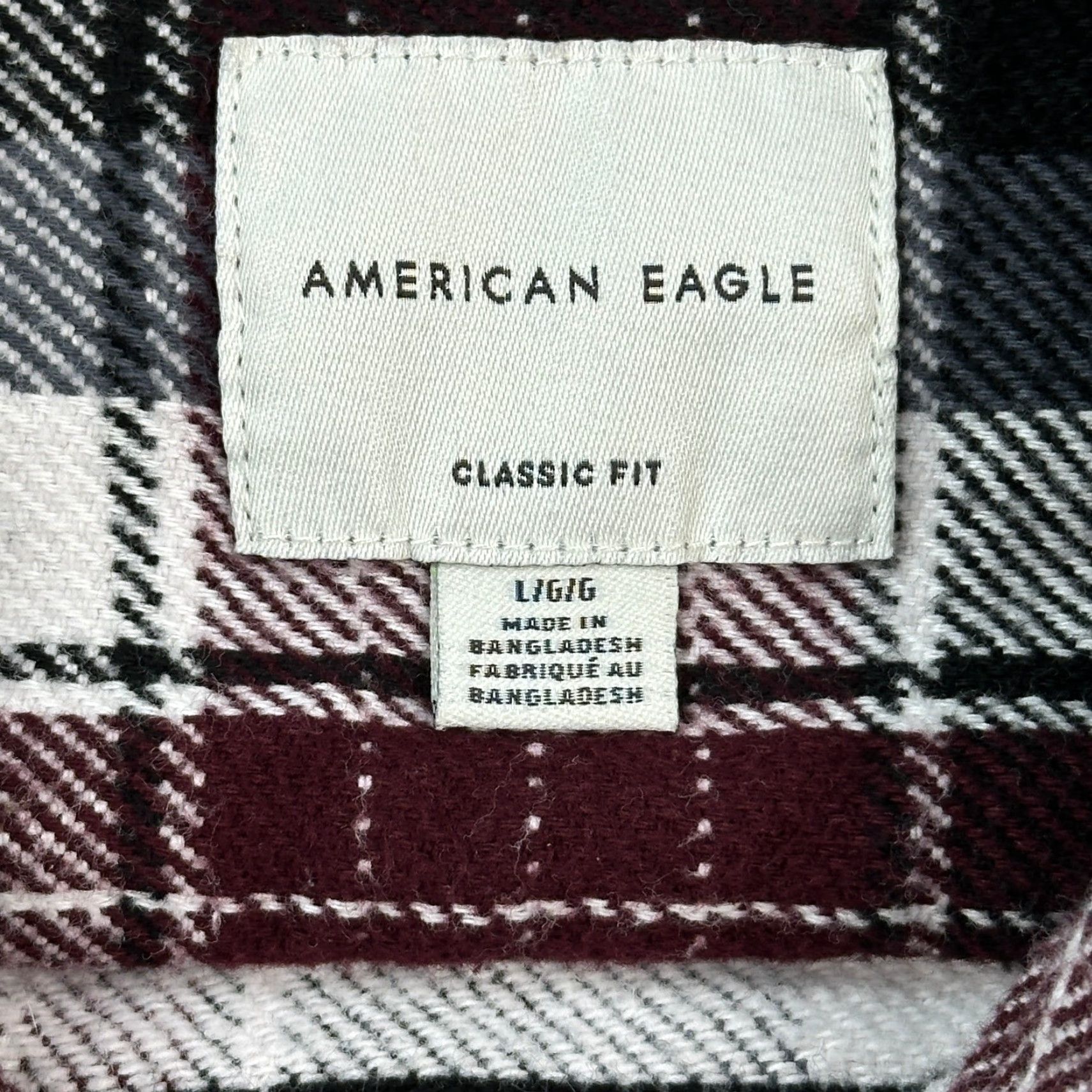 American Eagle Outfitters American Eagle Outfitters Shirt Mens Large Plaid Flannel Heavyweight Classic Button-Up Size US L / EU 52-54 / 3 - 5 Thumbnail