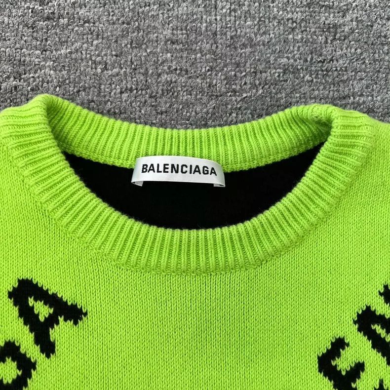 Balenciaga Balenciaga Full printed barrage fluorescent green wool kni Size US S / EU 44-46 / 1 - 5 Thumbnail