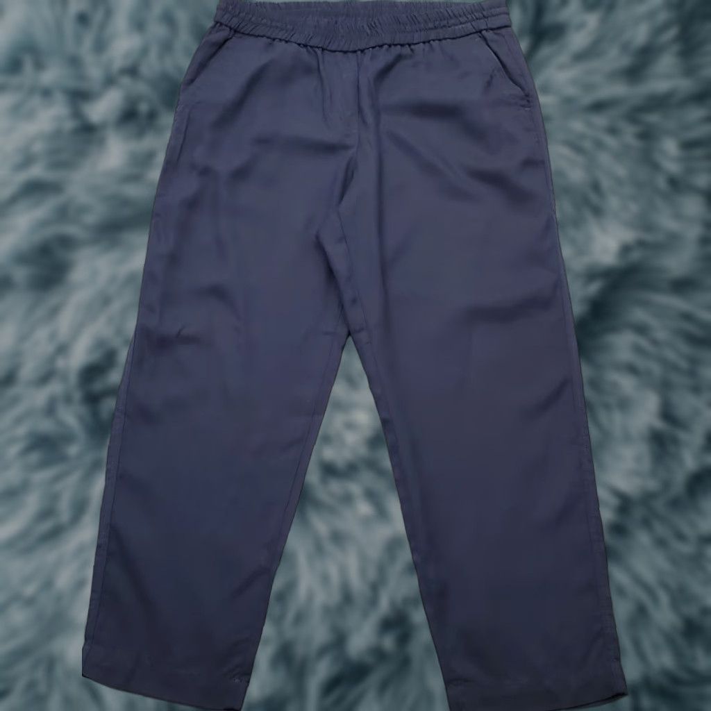 Talbots Talbots Ankle Pants Women 8P Navy Stretch Elastic Waistband Pull On Casual Slim Pockets 8 Petite Womens Size 8P Navy Size 30" / US 8 / IT 44 - 1 Thumbnail