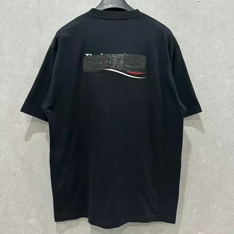 Balenciaga Balenciaga Blocked Tape Cola Short Sleeve Size US S / EU 44-46 / 1 - 2 Thumbnail