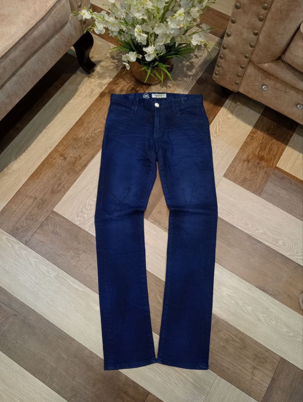 Vanquish VANQUISH JAPAN BLUE PAINTER STRETCH JEANS - SIZE 28 Size US 28 / EU 44 - 1 Thumbnail