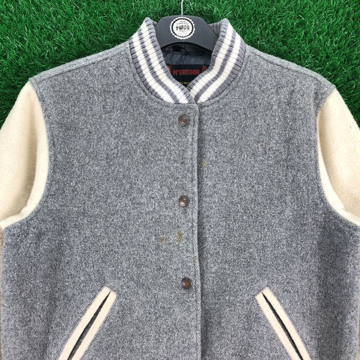 McGregor Vintage 90's Wool Varsity Jacket by McGregor Sportswear Size US S / EU 44-46 / 1 - 7 Thumbnail