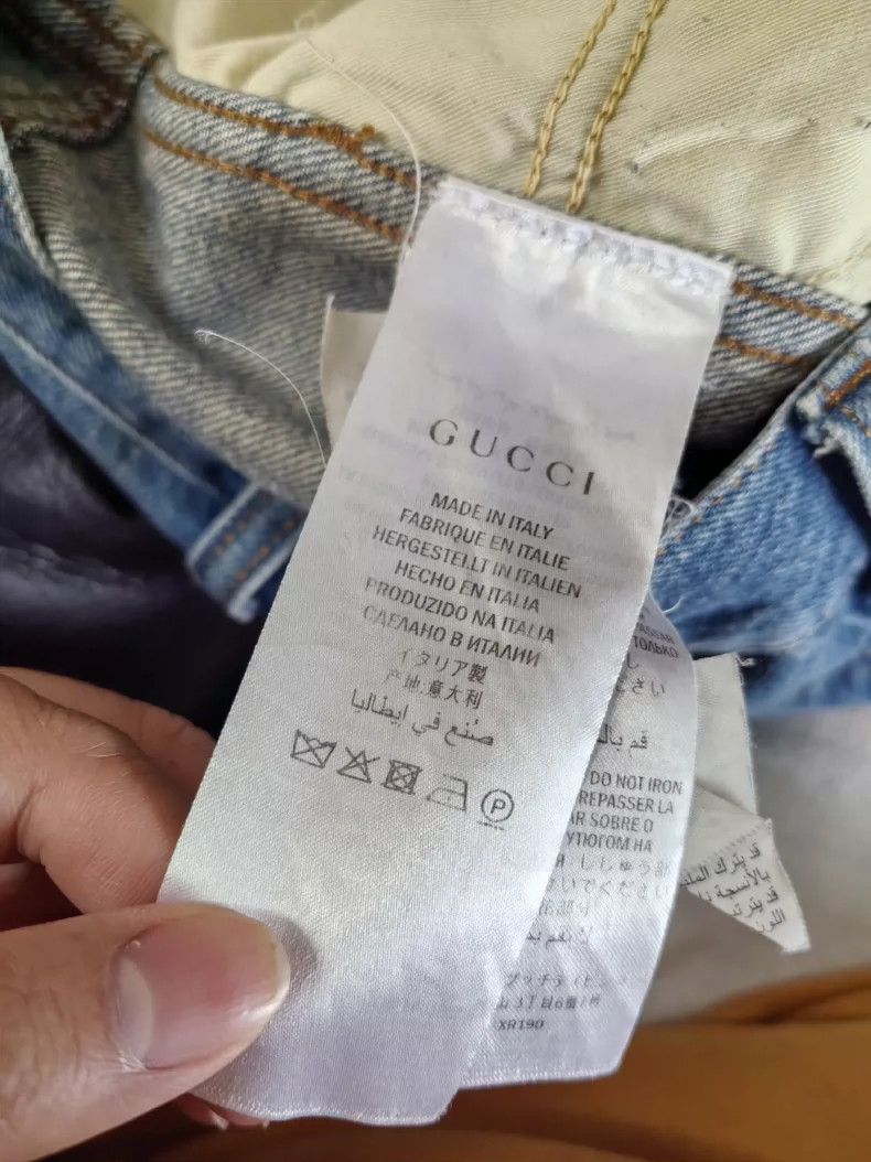 Gucci Gucci Size180/90A Animal flower print zipper access control Size US 31 - 7 Thumbnail