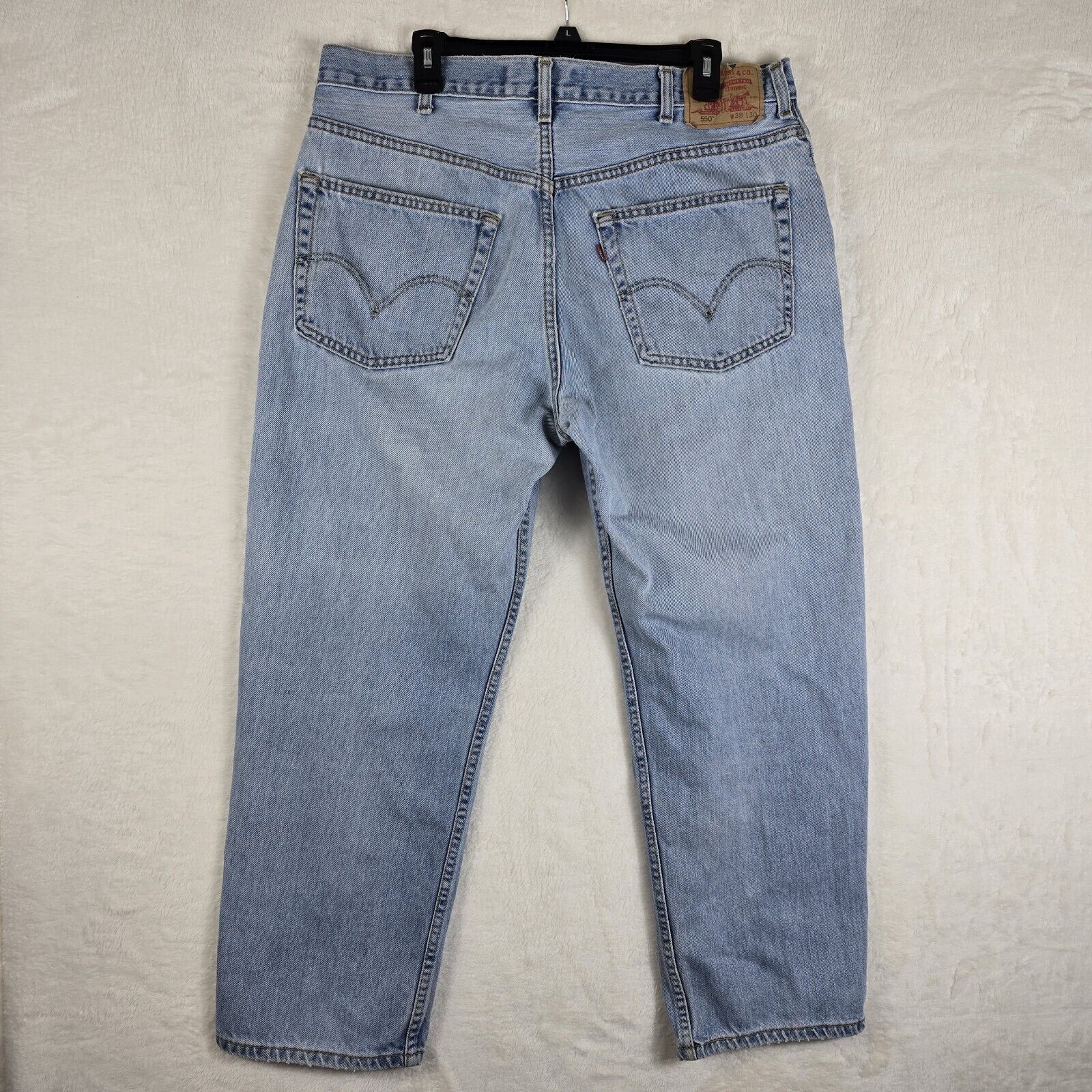 Levi's Vintage Levis 550 Jeans 38 x 30 Stonewash Tapered Blue Denim Size US 38 / EU 54 - 10 Thumbnail
