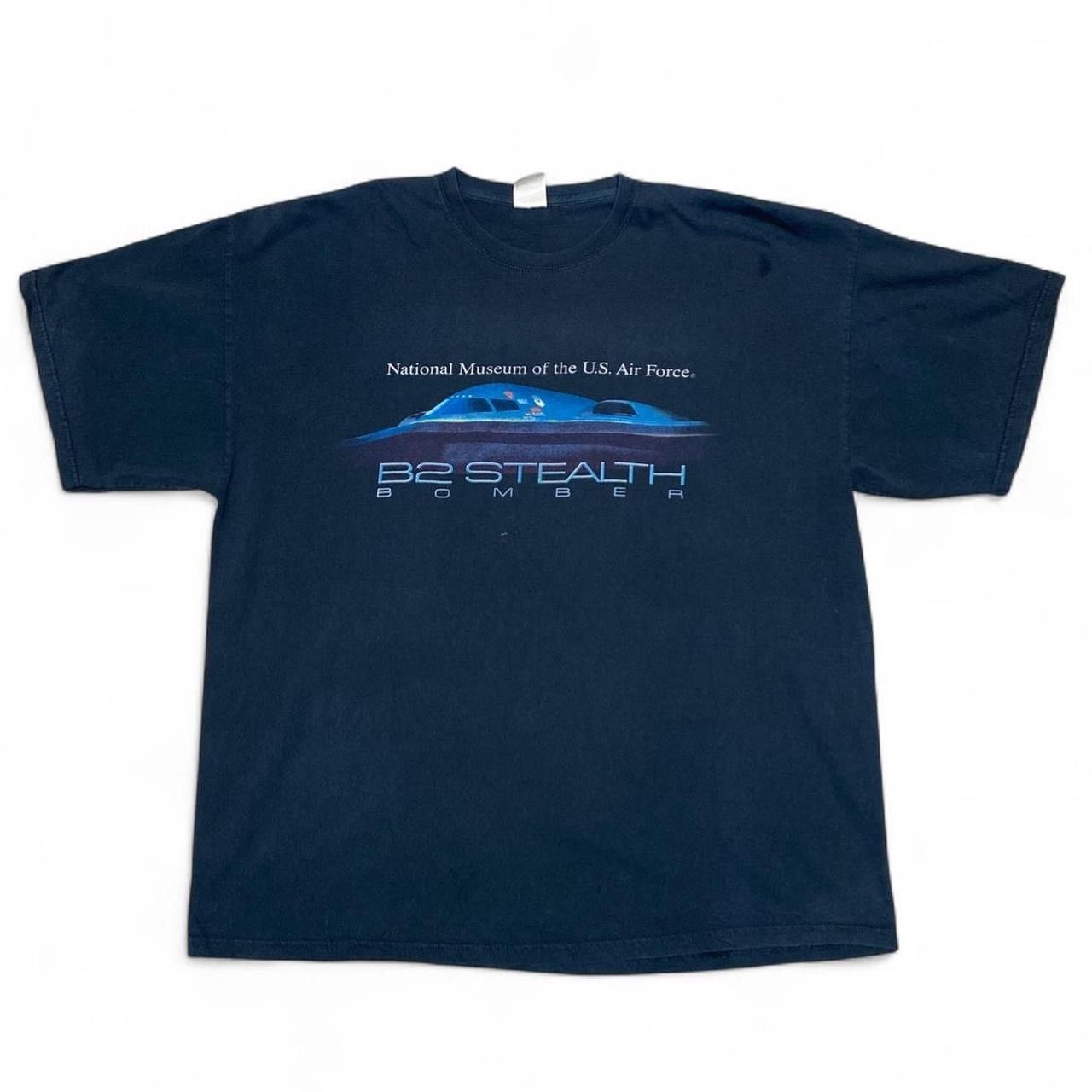 Gildan Y2k museum of the U.S. Air Force B2 STEAlTH Bomber black tee Size US XXL / EU 58 / 5 - 2 Thumbnail
