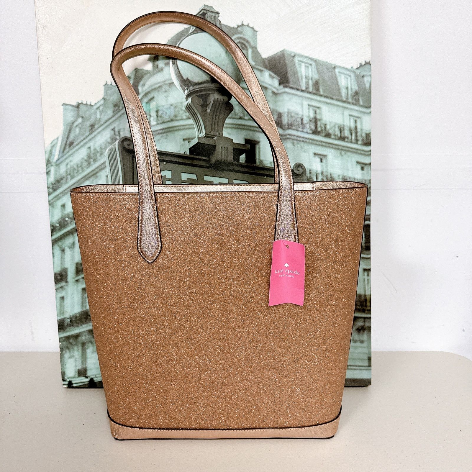 Kate Spade Kate Spade K9338 Tinsel Glitter Fabric Shoulder Tote Bag Size ONE SIZE - 1 Thumbnail