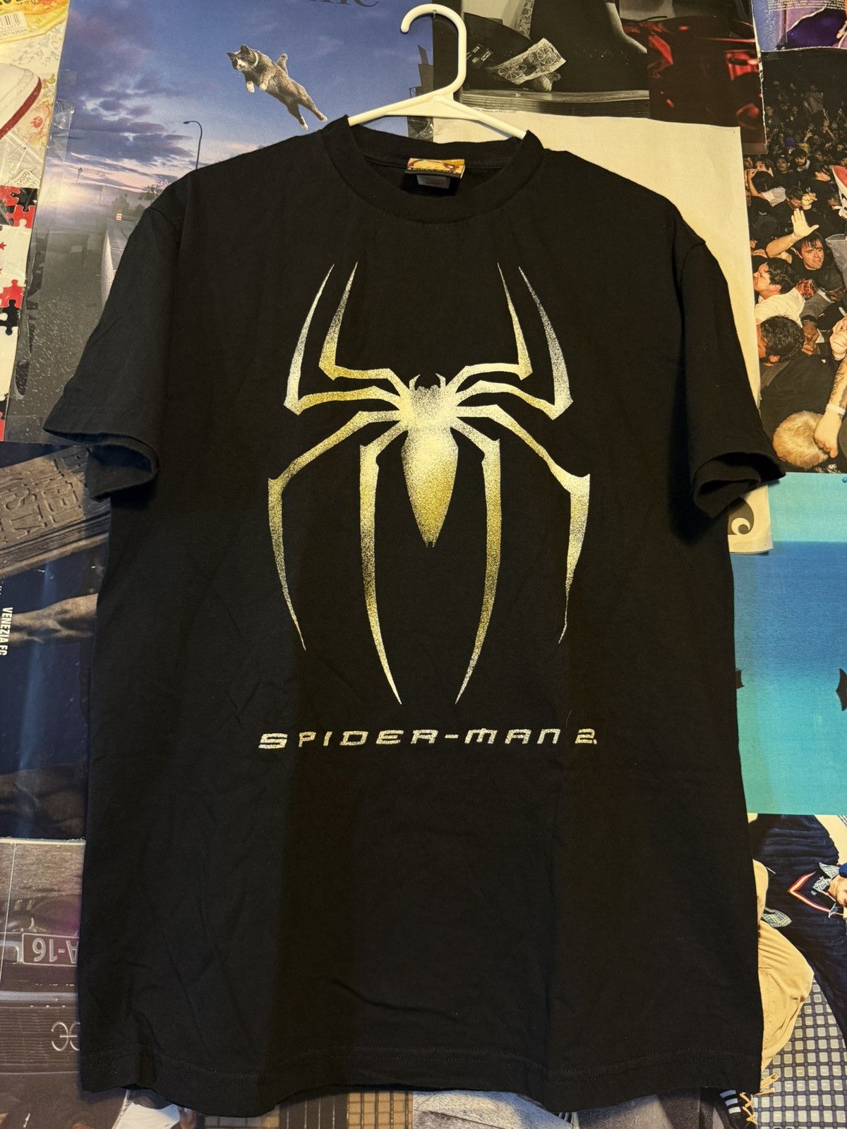 Marvel Comics Vintage 2004 Spider-Man 2 Promo T-Shirt Marvel Black Size L Size US L / EU 52-54 / 3 - 7 Thumbnail