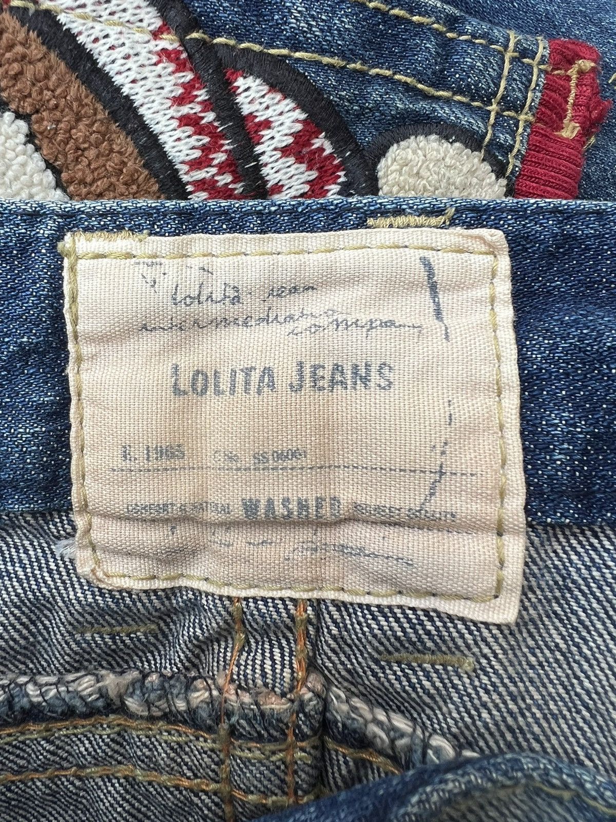 Vintage RARE! Yoshitomo Nara Lolita Vintage Denim Jeans Size US 30 / EU 46 - 22 Thumbnail