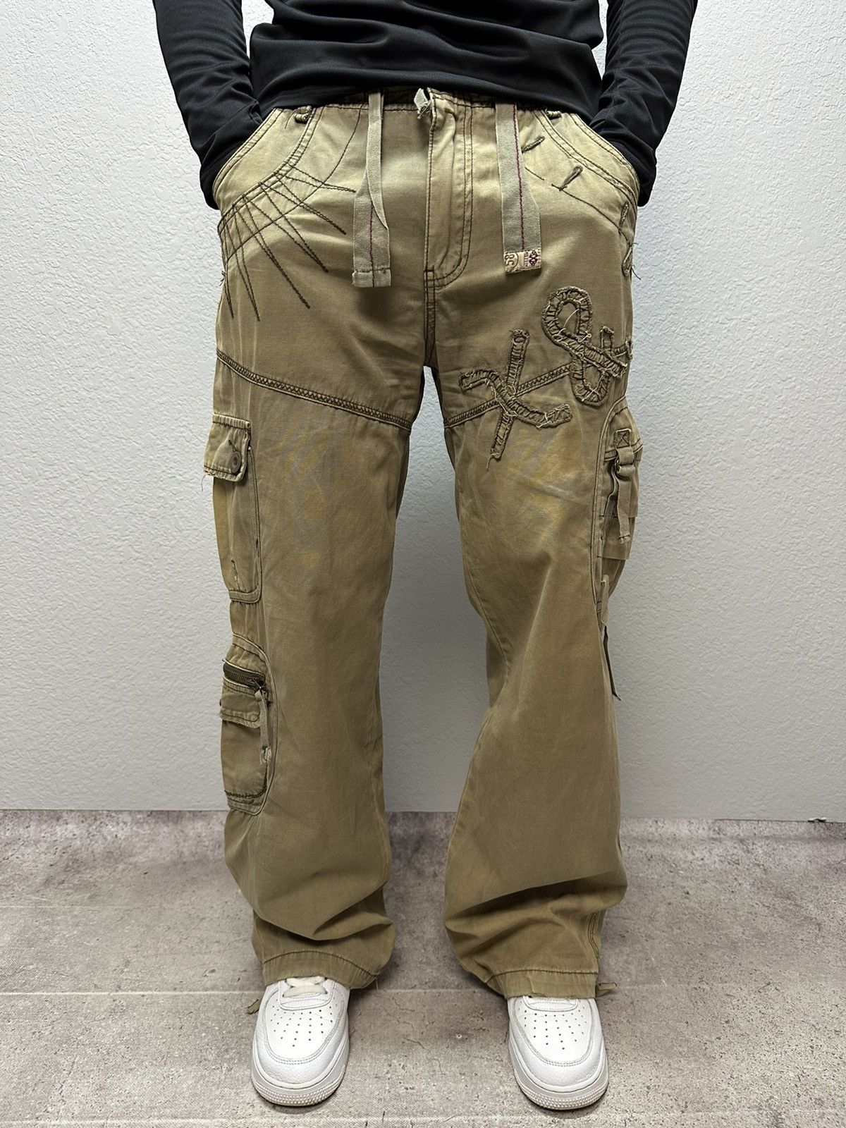 If Six Was Nine Vintage Junya Watanabe Style Cargo Pants Travis Scott Y2K Size US 32 / EU 48 - 3 Thumbnail