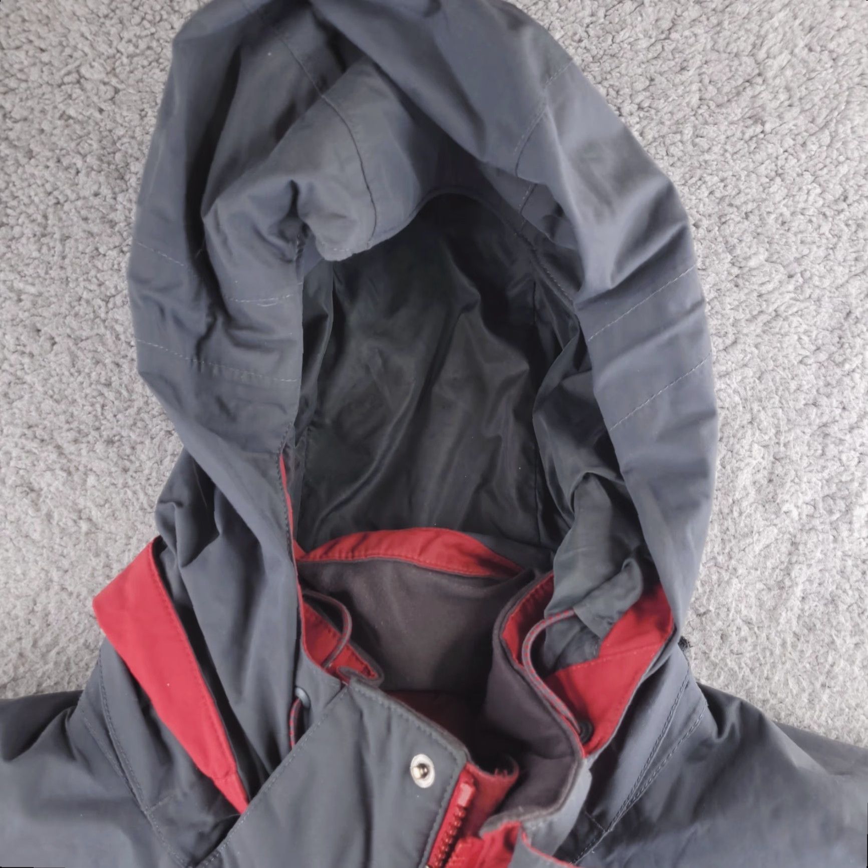 Vintage LL Bean Jacket Mens Large Red Gray Nylon Winter Shell Size US L / EU 52-54 / 3 - 5 Thumbnail