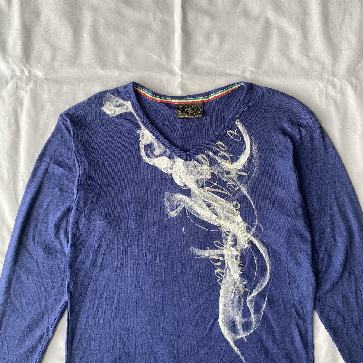 Hysteric Glamour × If Six Was Nine × Japanese Brand Japanese Vintage Poem Smoke Punk Style Long Sleeve Size US L / EU 52-54 / 3 - 3 Thumbnail