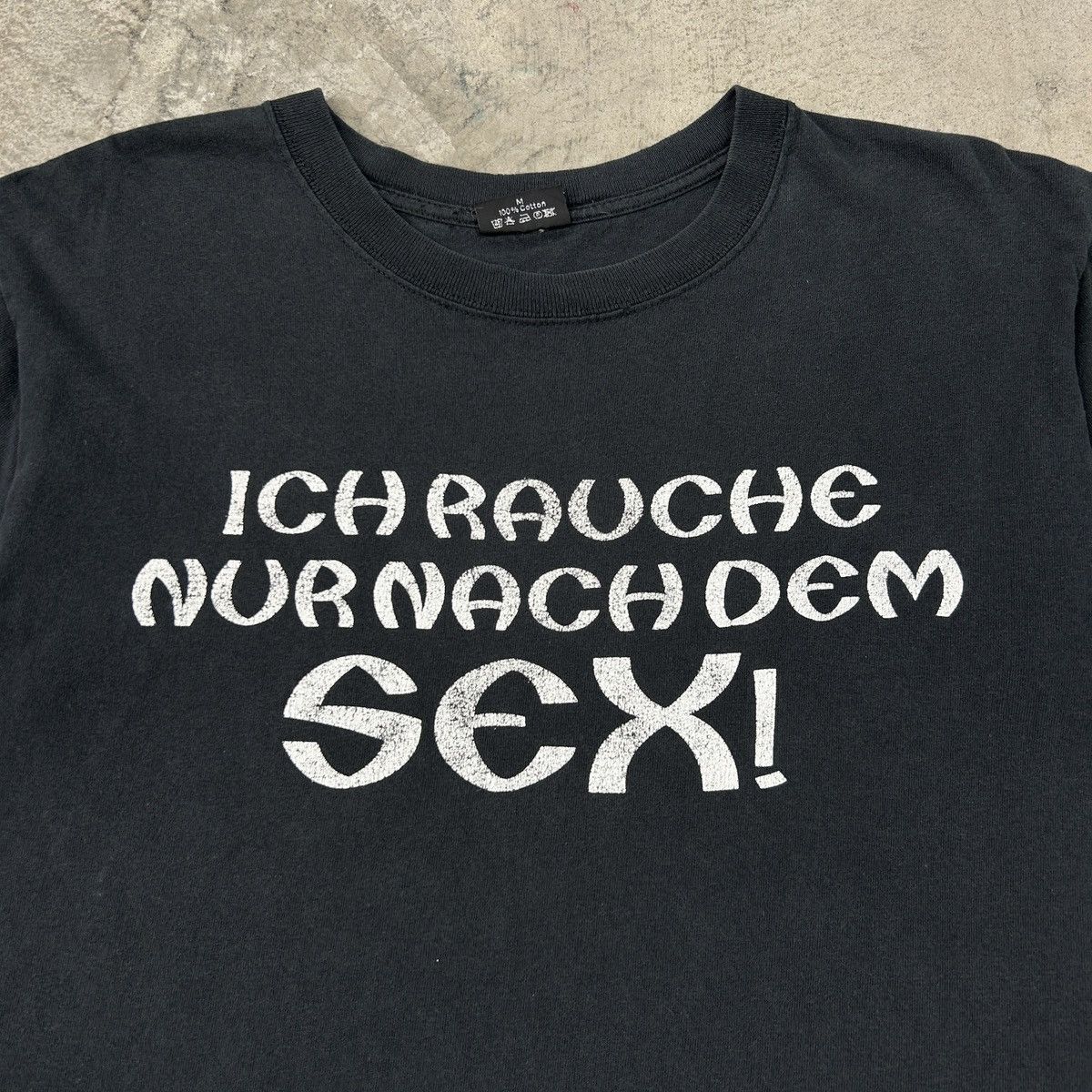 Vintage 1990s German Wording Tee Size US M / EU 48-50 / 2 - 7 Thumbnail