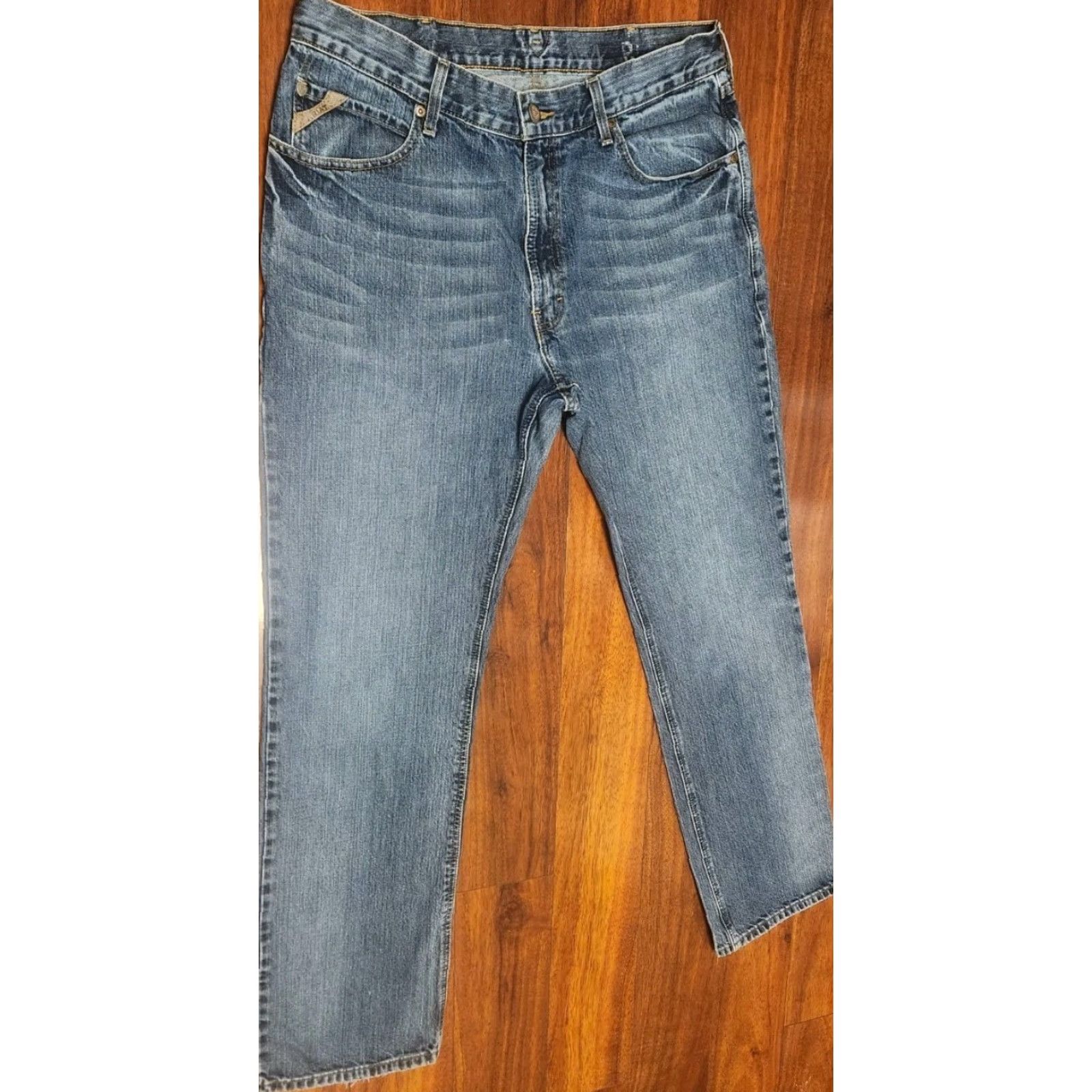 Ariat ARIAT M4 Blue Jeans Men's 36x34 Boot Cut Denim Western Cowboy 10007775 Size US 36 / EU 52 - 3 Thumbnail