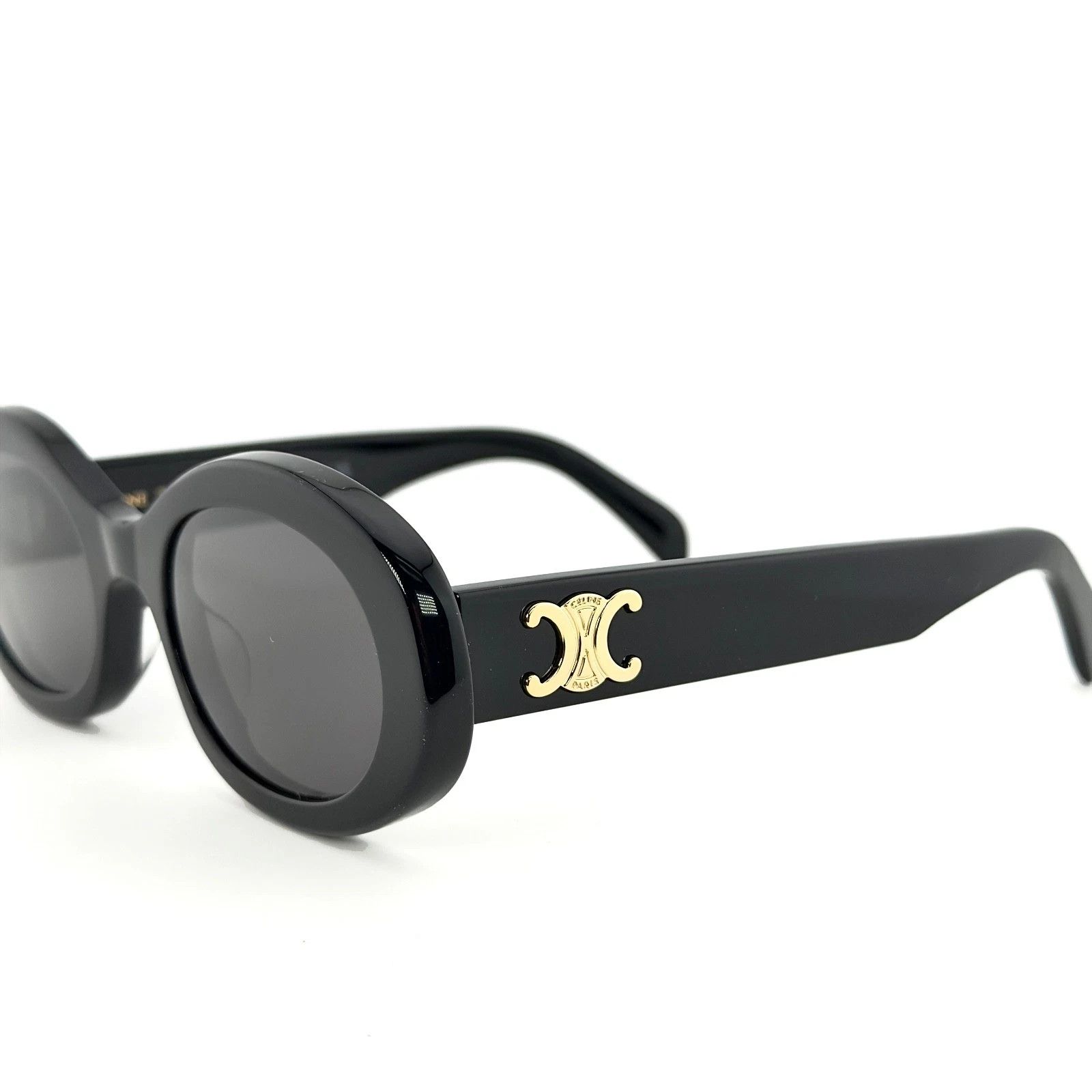 Celine CELINE CL40194U 40194 TRIOMPHE Paris Black Sunglasses 01A Size ONE SIZE - 4 Thumbnail