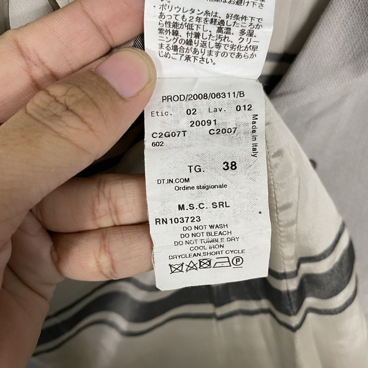Emporio Armani 📌Vintage Chore Coats Jacket Emporio Armani Blanket Striped Size US M / EU 48-50 / 2 - 21 Thumbnail