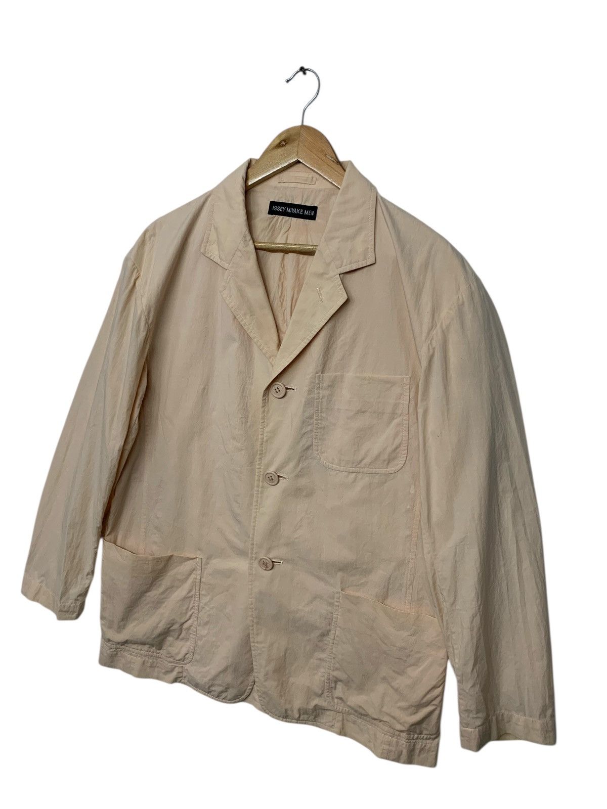 Designer × Issey Miyake × Japanese Brand Rare Issey Miyake Men Cotton Blazer Button Ups Size US L / EU 52-54 / 3 - 2 Thumbnail