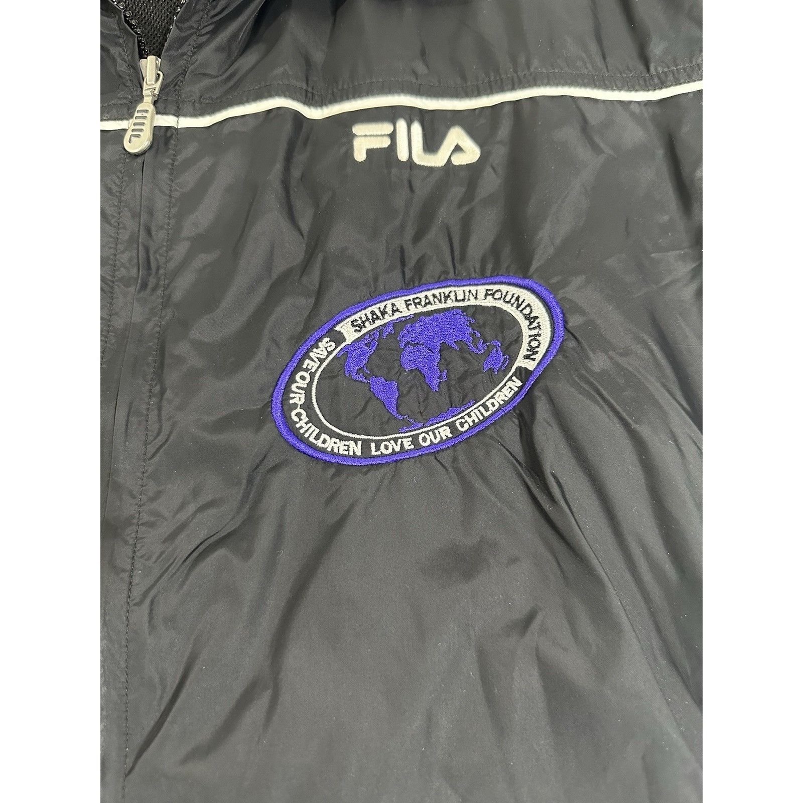 Fila Vintage Fila Shaka Franklin Foundation Windbreaker Jacket Co Size US L / EU 52-54 / 3 - 3 Thumbnail