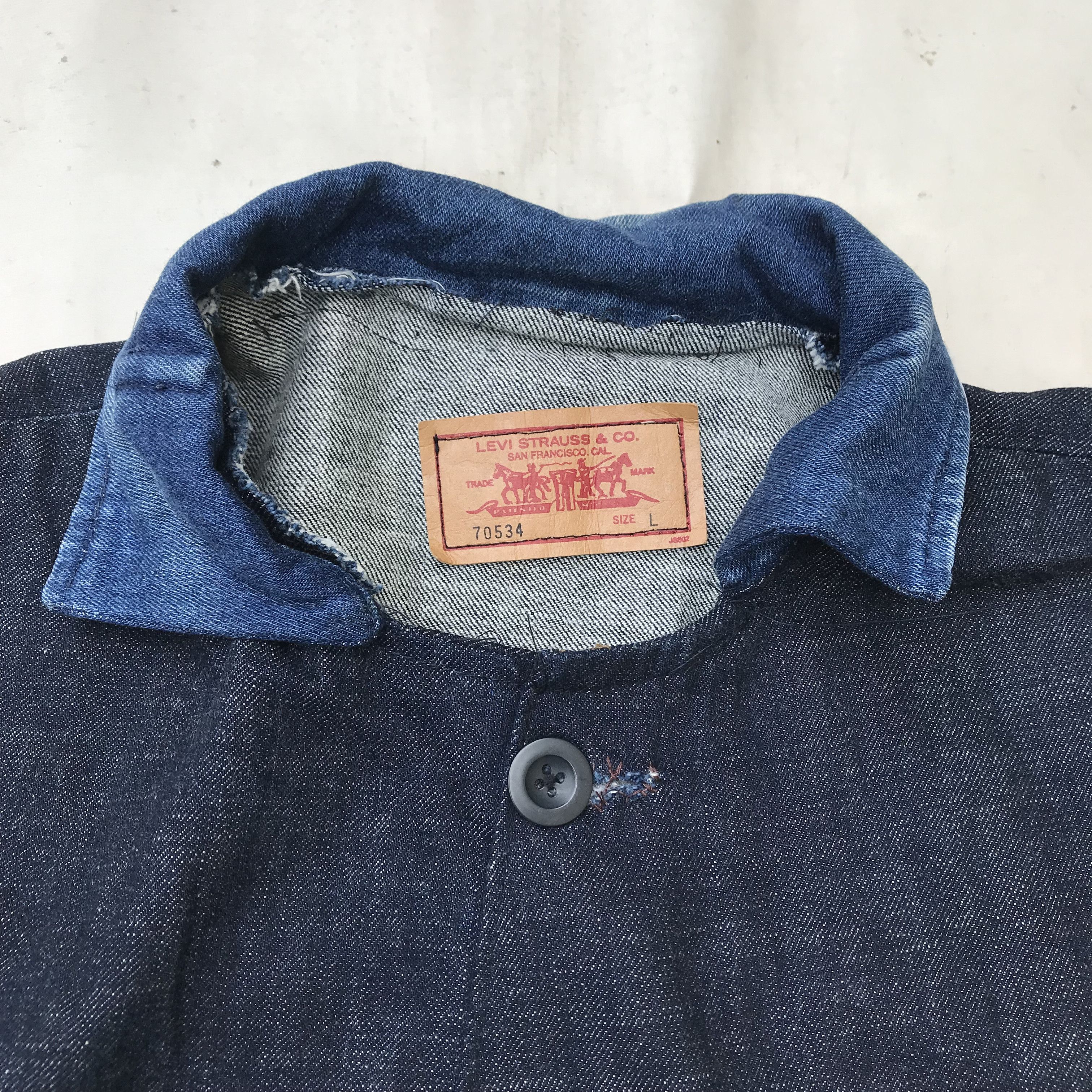 Levi's Levis Chore Sherpa Pocket Denim jeans Jacket Made in mexico Size US L / EU 52-54 / 3 - 2 Thumbnail