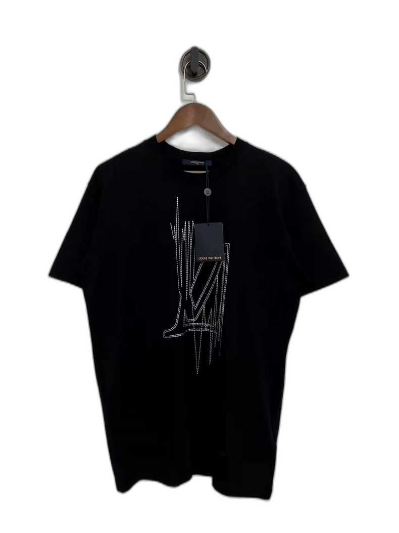 Louis Vuitton Louis Vuitton Black Logo Short Sleeve TShirt-2506 Size US M / EU 48-50 / 2 - 1 Thumbnail