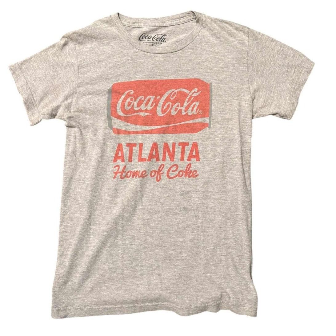 Coca Cola Atlanta Home of Coca Cola Light Gray Loose Soft T-Shirt SM Size S / US 4 / IT 40 - 1 Thumbnail