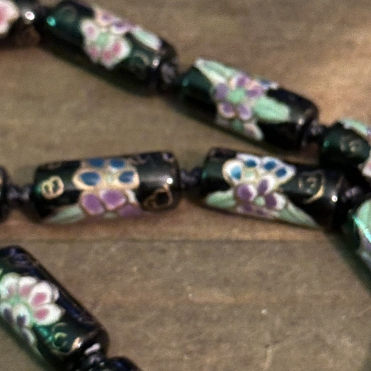 Vintage Vintage long cloisonné bead necklace Size ONE SIZE - 3 Thumbnail