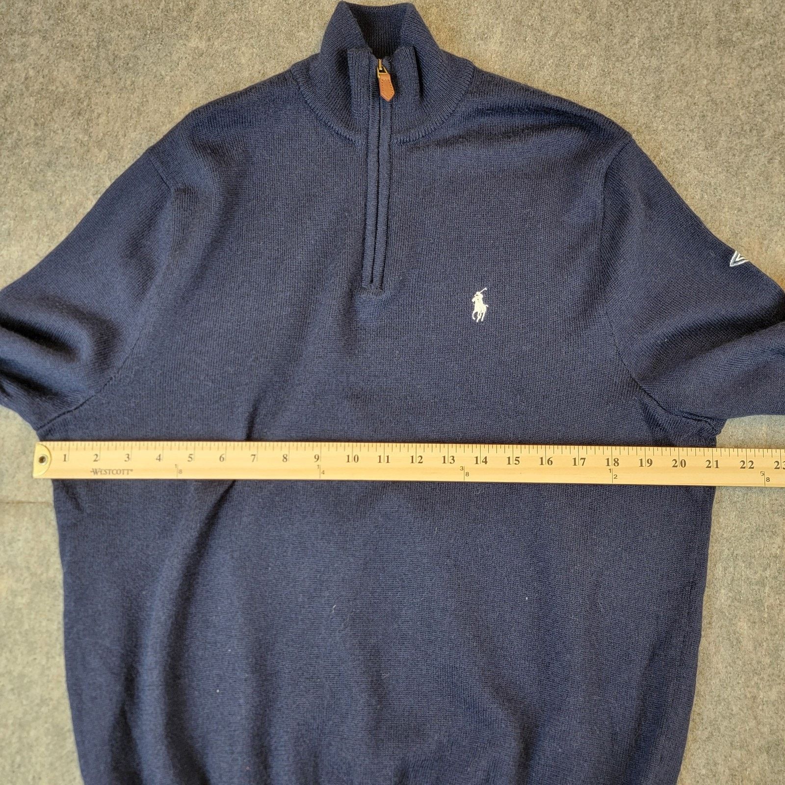 Polo Ralph Lauren Vintage Polo Ralph Lauren Sweater Merino Wool 1/4 Zip Knit Size US L / EU 52-54 / 3 - 4 Thumbnail