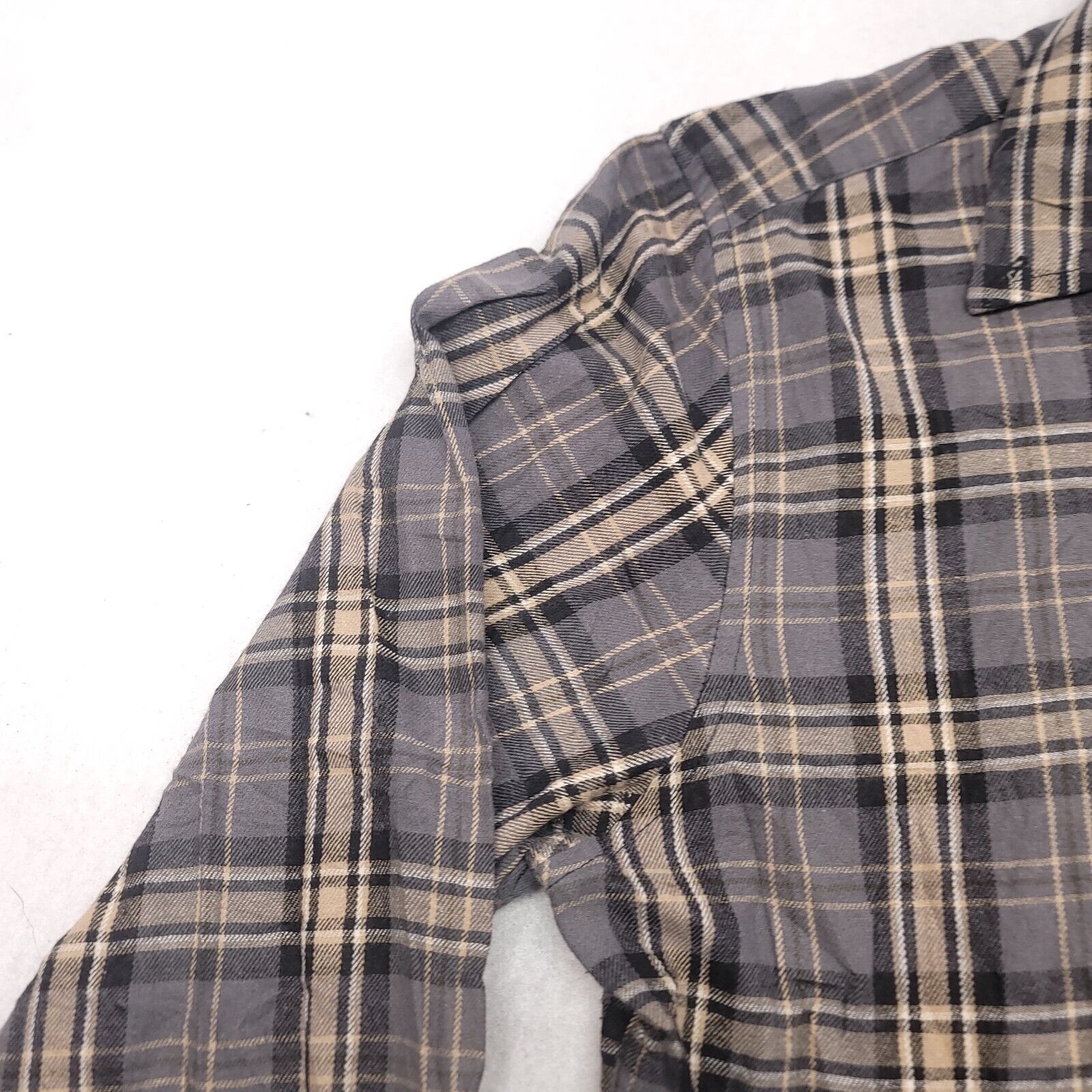 Saddlebred Saddlebred Tartan Flannel Shirt Mens Size Large L Gray Brown Size US L / EU 52-54 / 3 - 4 Thumbnail