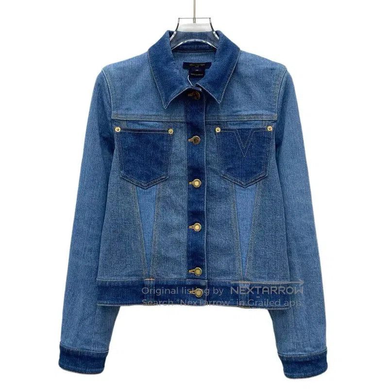 Louis Vuitton Louis Vuitton Blue Cotton Women's Jacket . Size XXS / US 00 / IT 34 - 1 Thumbnail