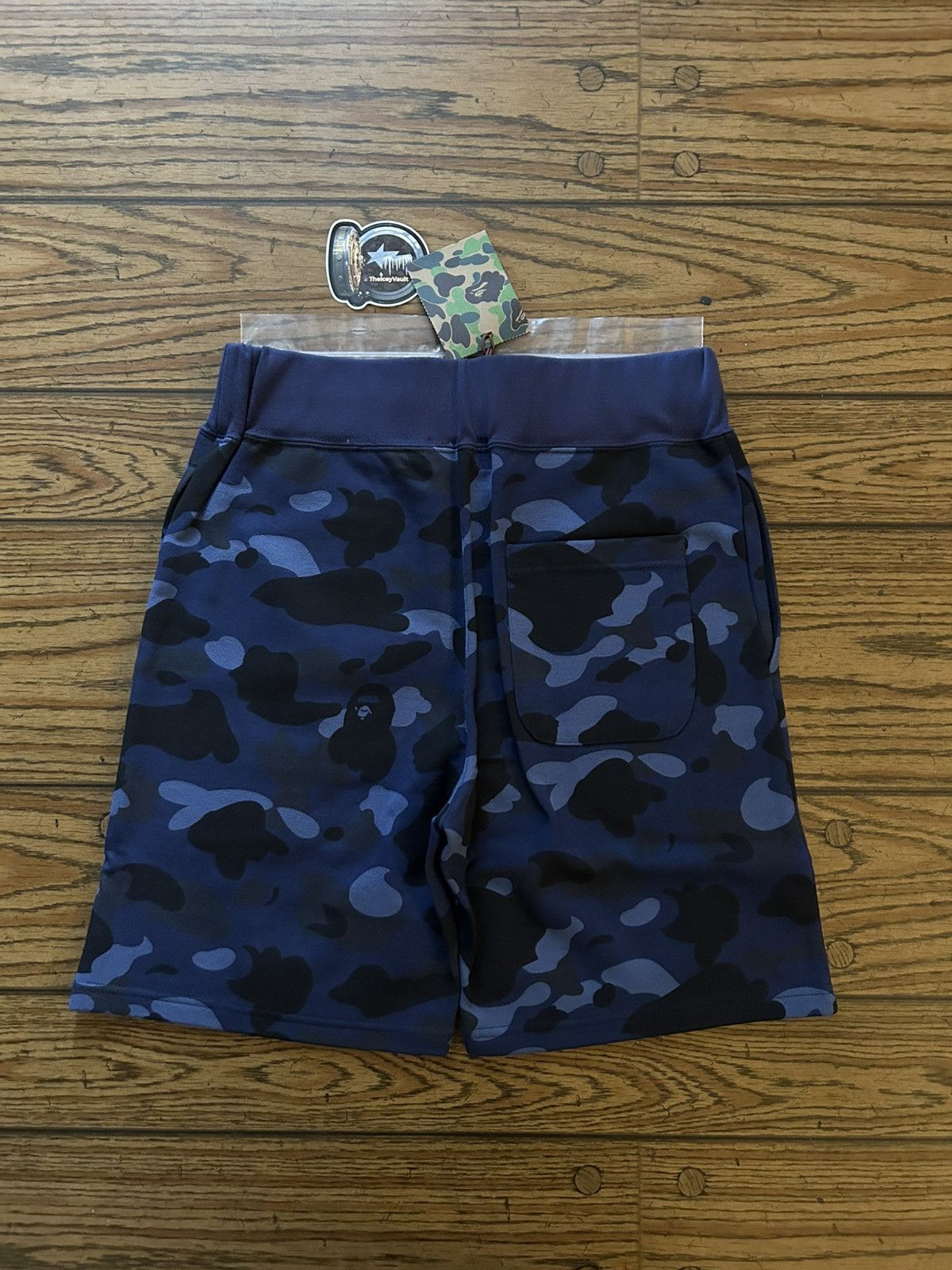 Bape NEW Bape Navy Camo Sweat Shorts Size US 36 / EU 52 - 3 Thumbnail