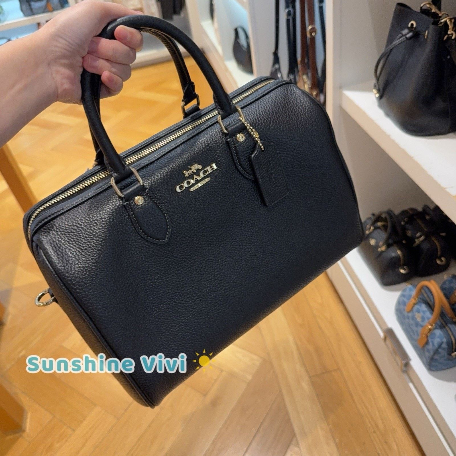 Coach NWT Coach Rowan Large Satchel Bag Crossbody Leather CES11 Size ONE SIZE - 9 Thumbnail