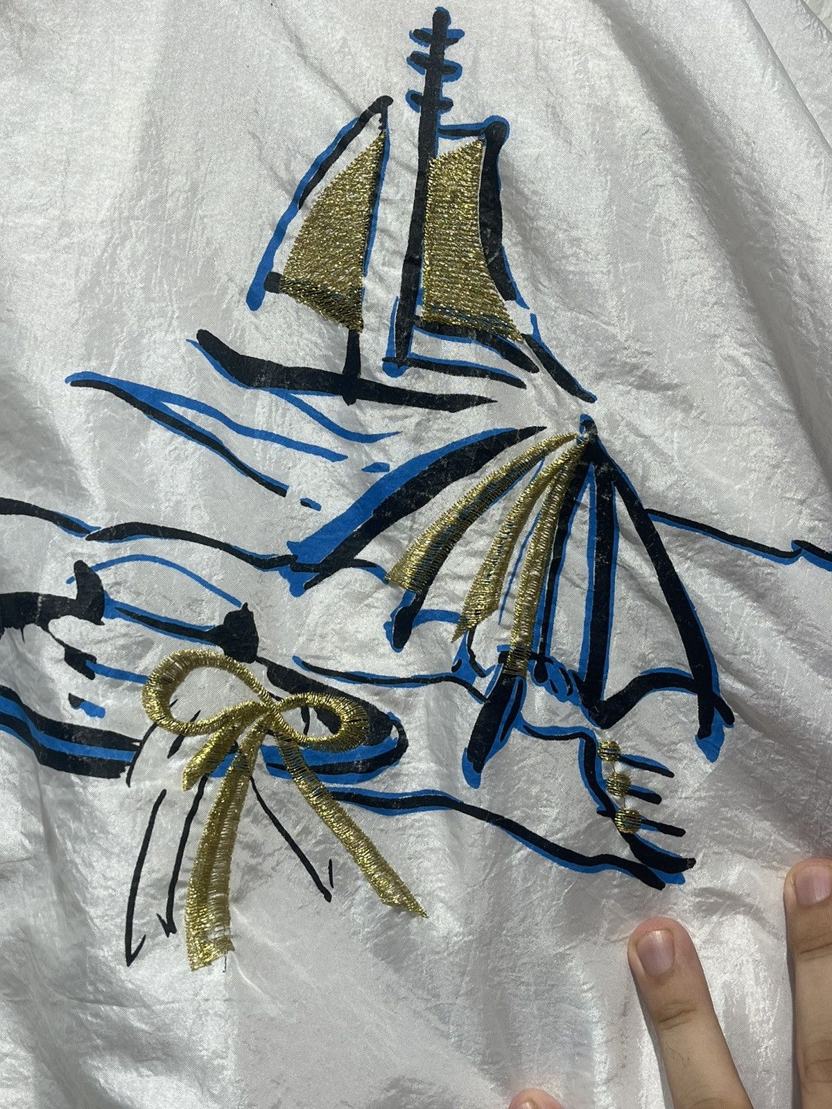 Japanese Brand × Vintage Vintage Japanese souvenir silk windbreaker Size US XL / EU 56 / 4 - 4 Thumbnail