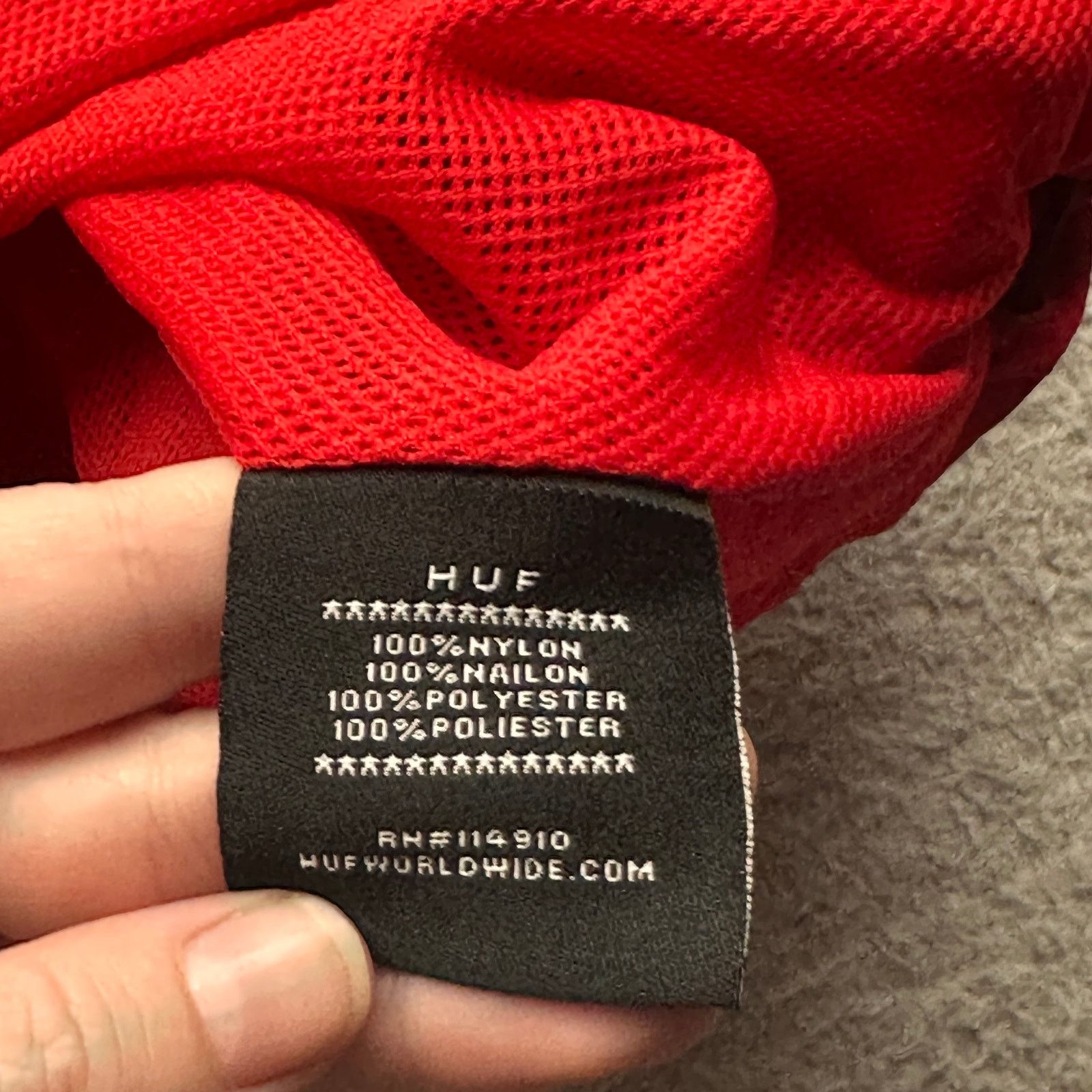 Huf HUF x Budweiser Windbreaker Jacket Men Small Red Hooded 1/4 Size US S / EU 44-46 / 1 - 8 Thumbnail