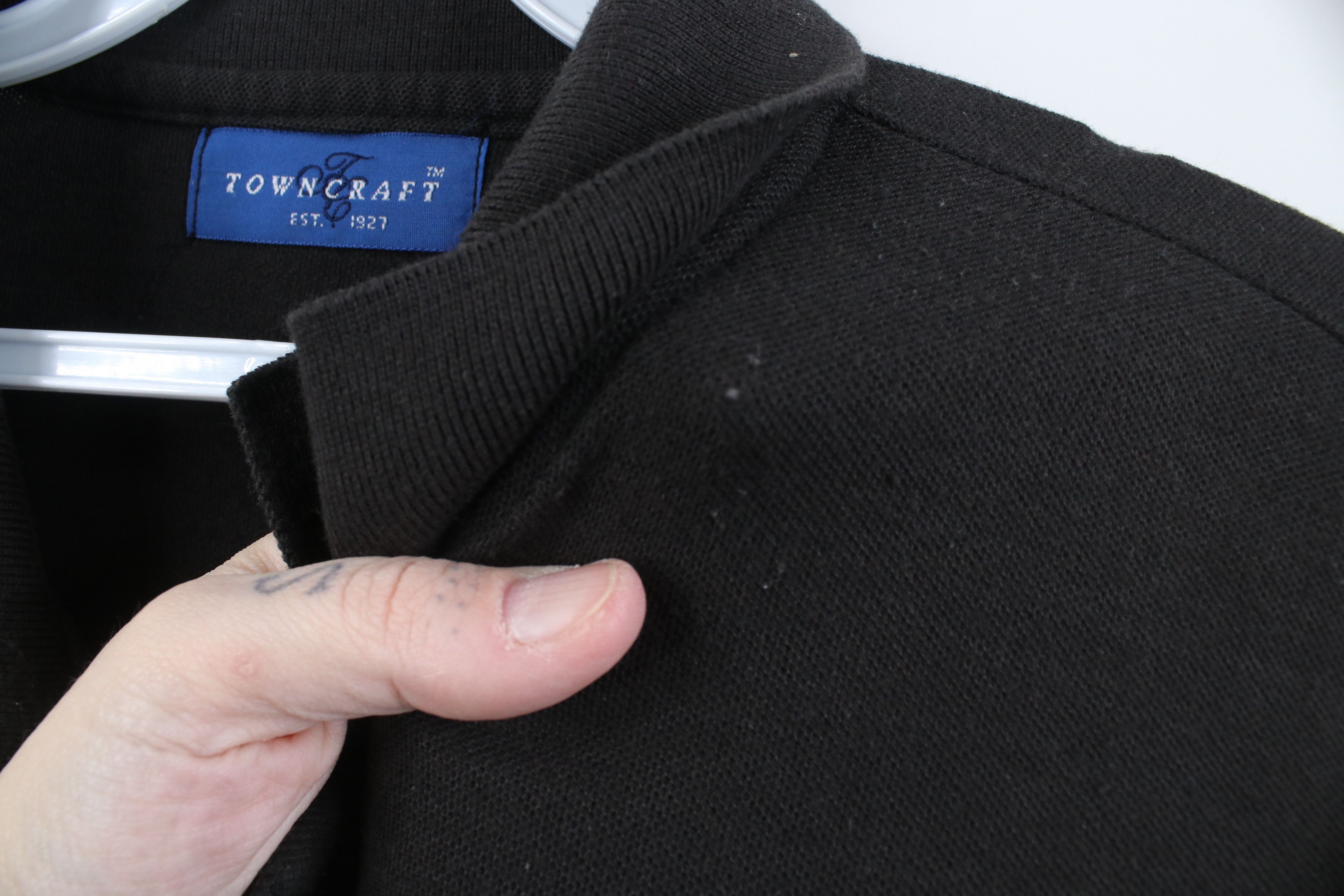 Vintage Vintage 90s Streetwear Collared Golf Polo Shirt Black Pocket Size US XL / EU 56 / 4 - 6 Thumbnail