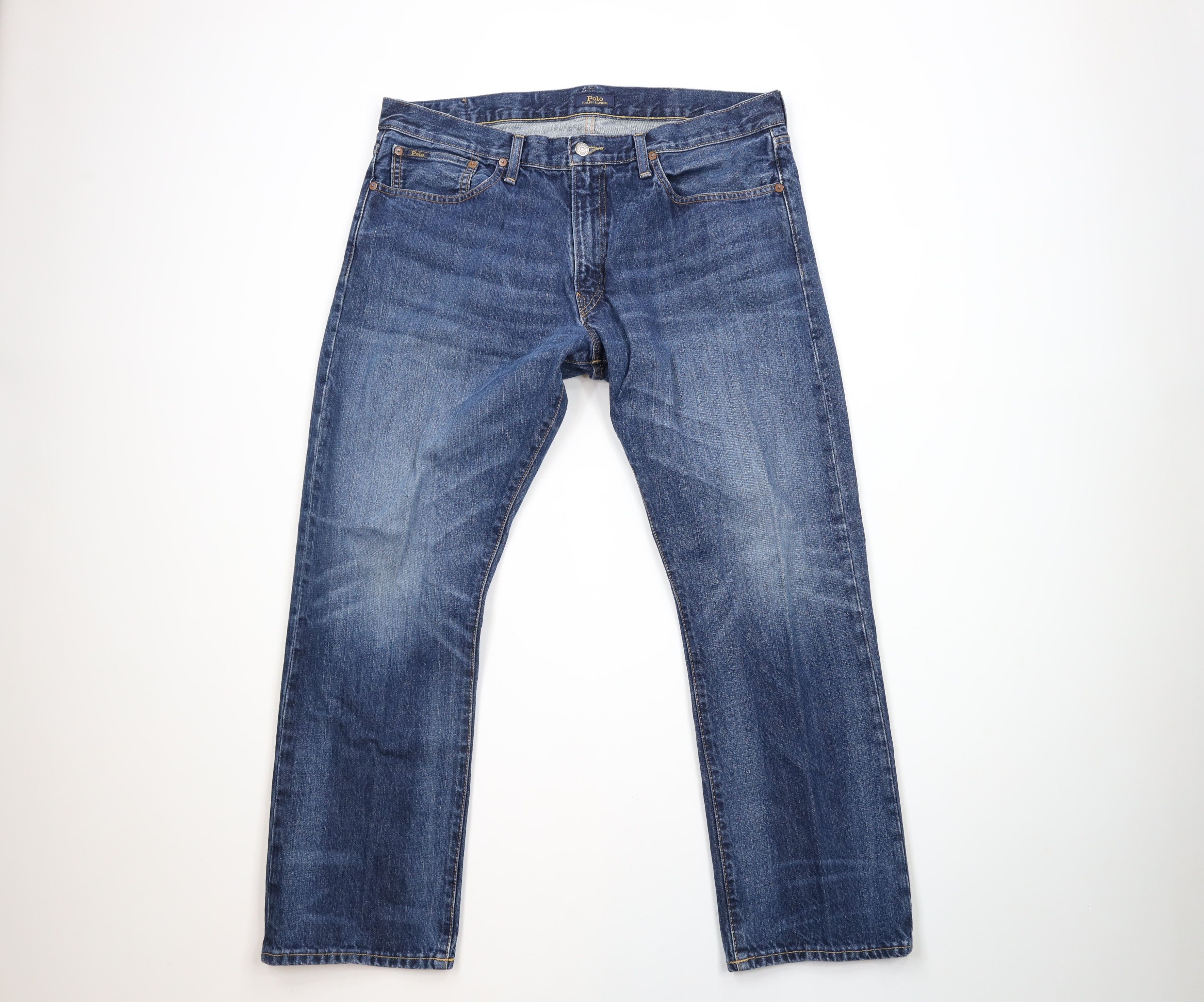 Ralph Lauren × Vintage Vintage Ralph Lauren Relaxed Straight Leg Denim Jeans Size US 36 / EU 52 - 1 Thumbnail