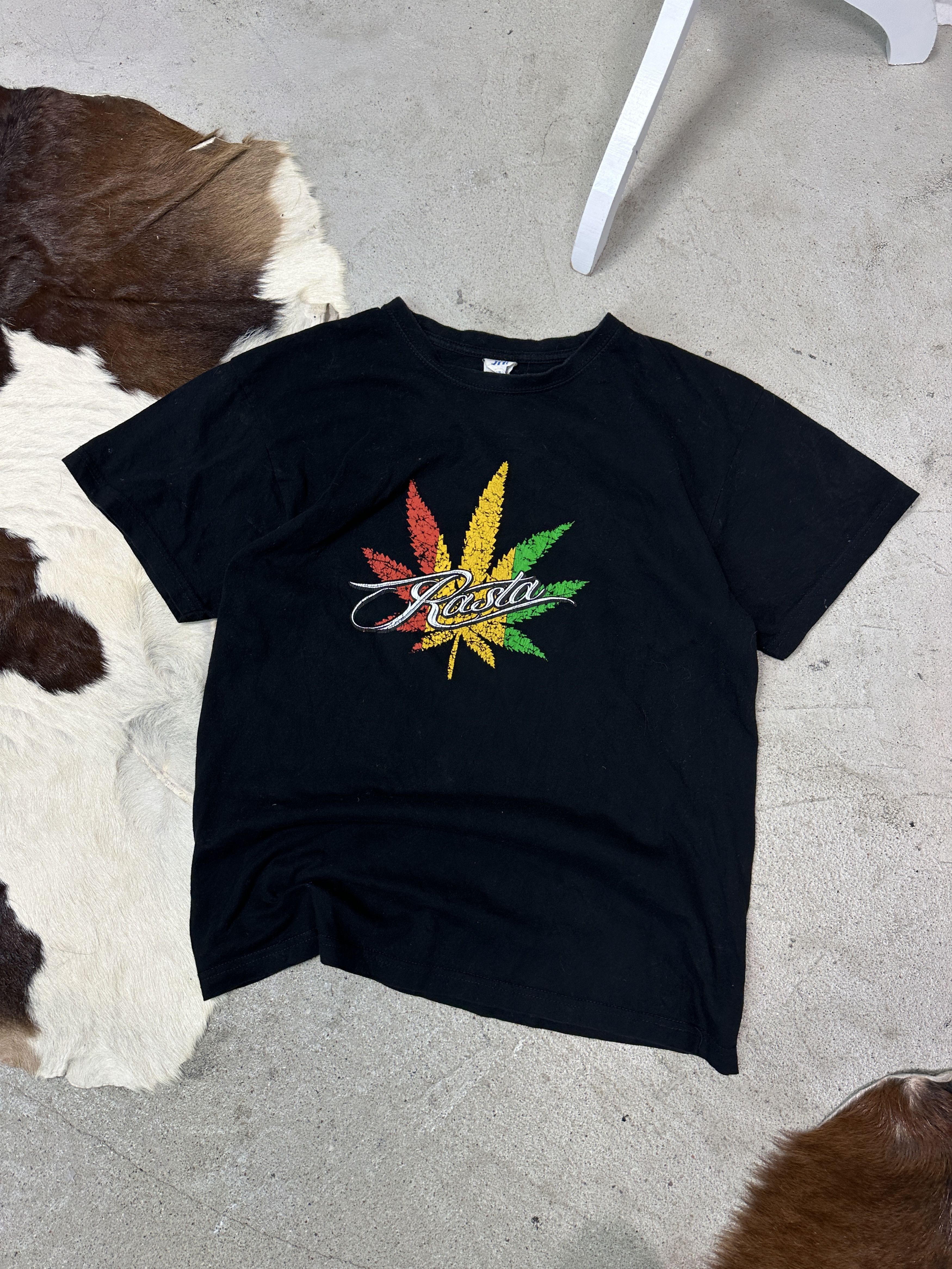 Vintage Vintage Streetwear Rasta Reggae Printed T-shirt Y2K Size US S / EU 44-46 / 1 - 1 Thumbnail