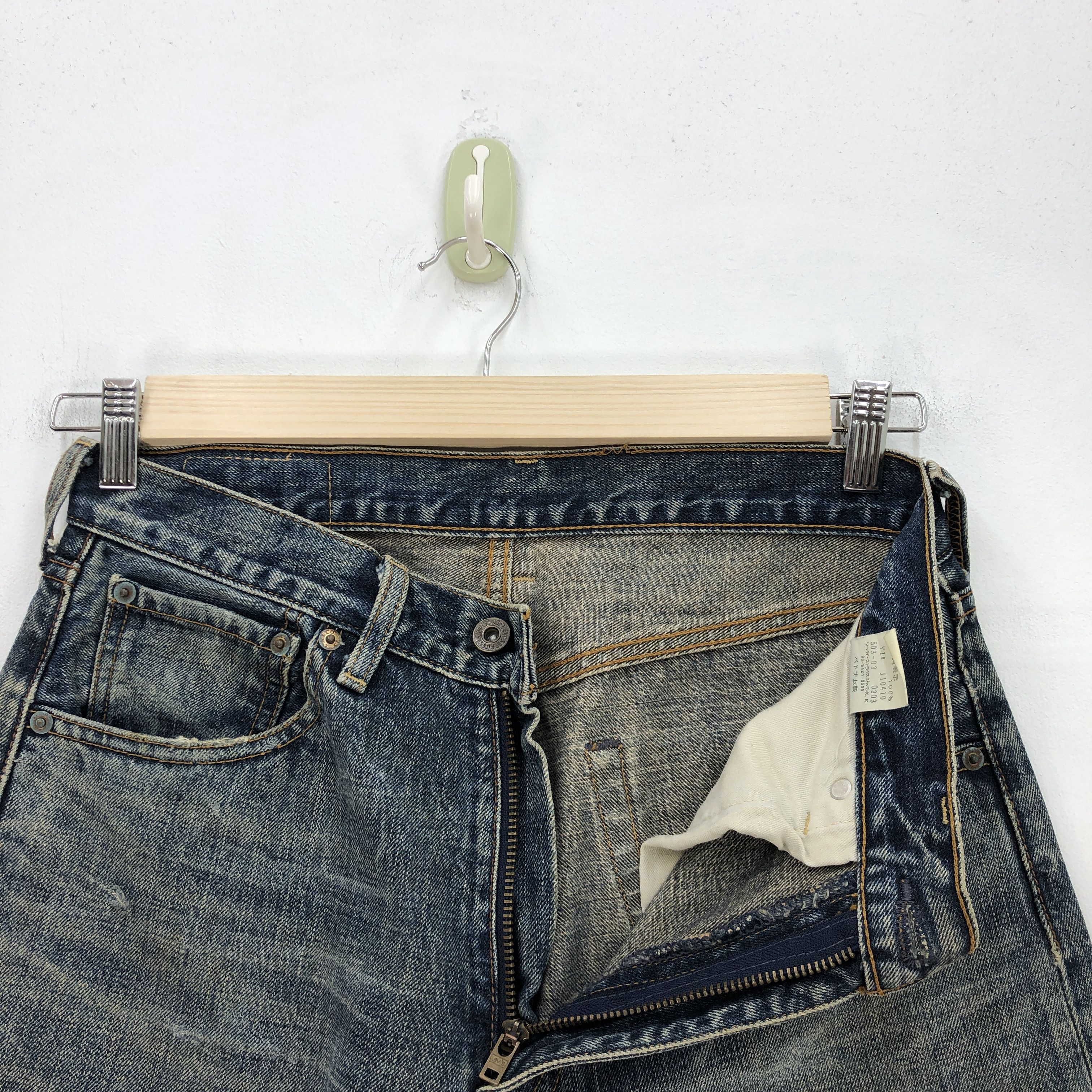 Levi's Vintage Levis 503 Stone Wash Jeans Levi's Dirty Denim Pants Size US 30 / EU 46 - 7 Thumbnail