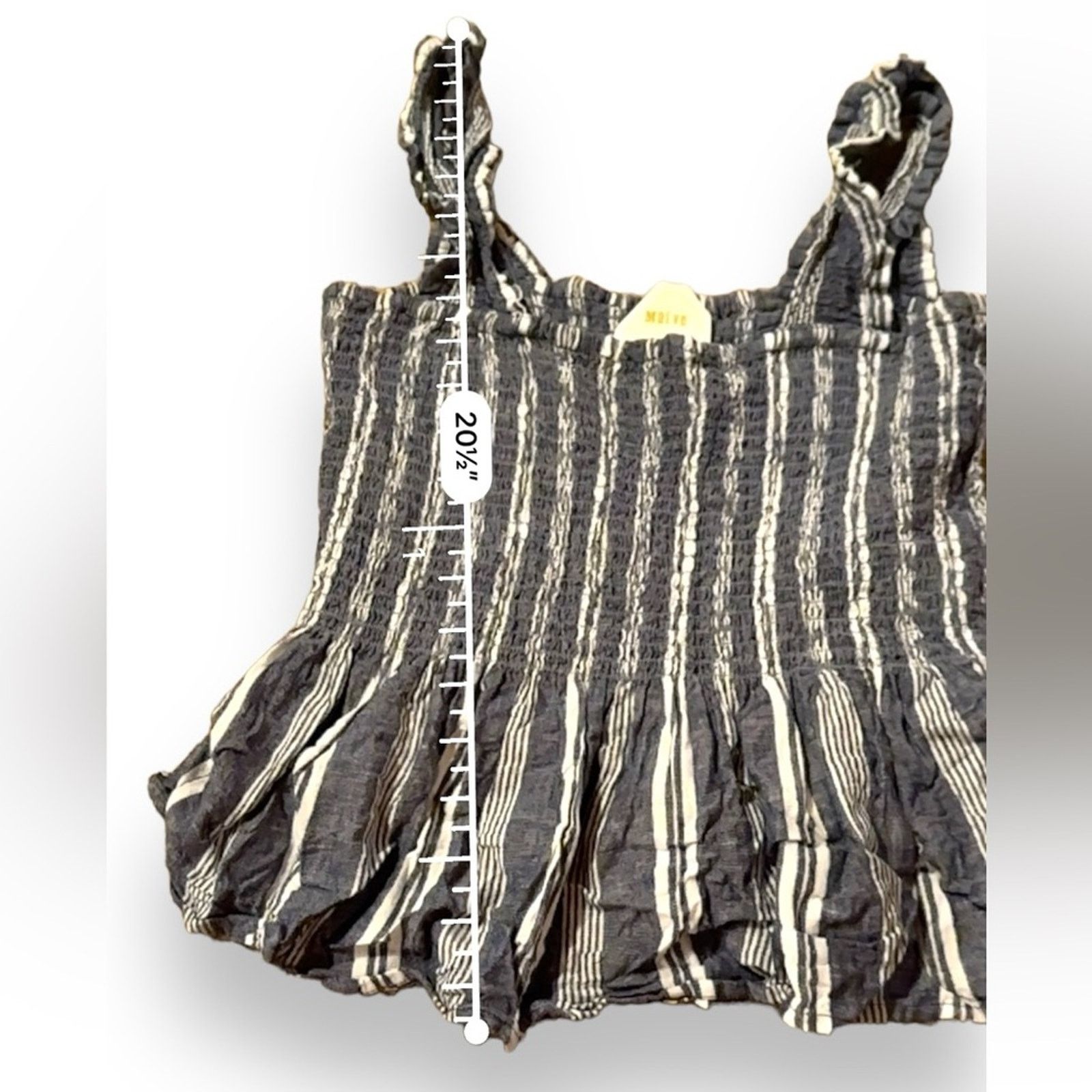 Anthropologie Anthropologie Maeve Schuyler Smocked Blue & White Top Sz M Size M / US 6-8 / IT 42-44 - 7 Thumbnail