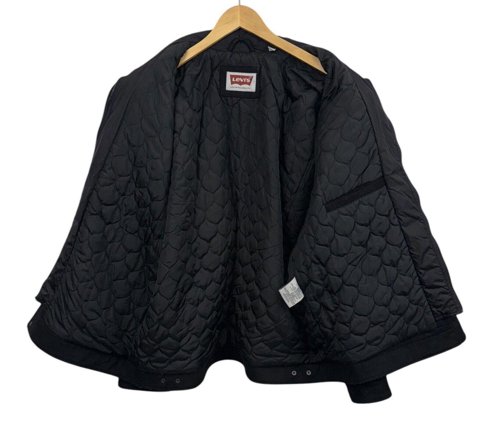 Levi's Levi’s Black Cotton Twill Full Zip Jacket with Quilted 2XL Size US XXL / EU 58 / 5 - 3 Thumbnail