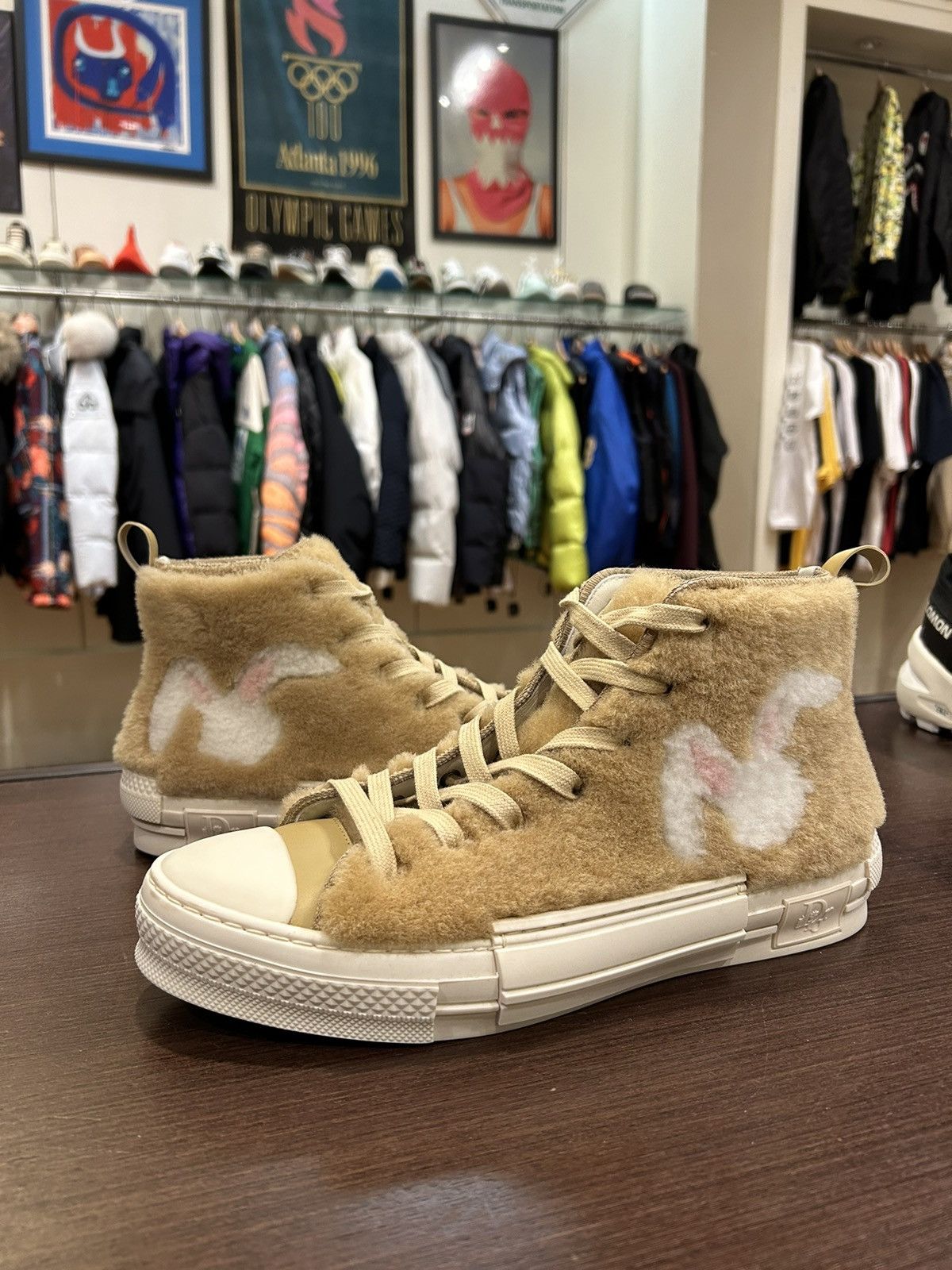 Dior × ERL Dior X ERL B23 Hightop Beige Size US 10 / EU 43 - 1 Thumbnail
