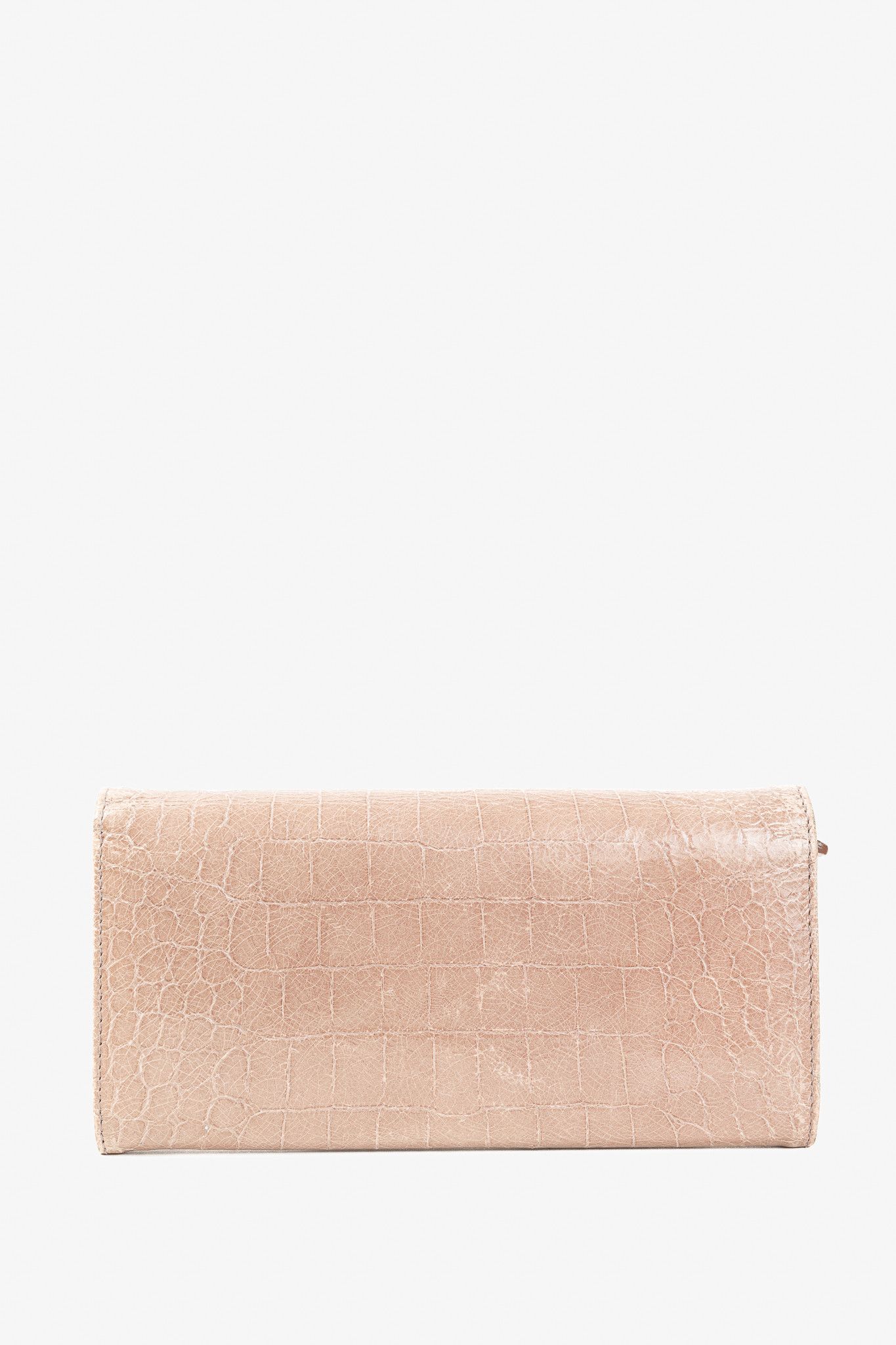 Miu Miu Miu Miu Croc Embossed Long Continental Blush Pink Wallet Size ONE SIZE - 4 Thumbnail