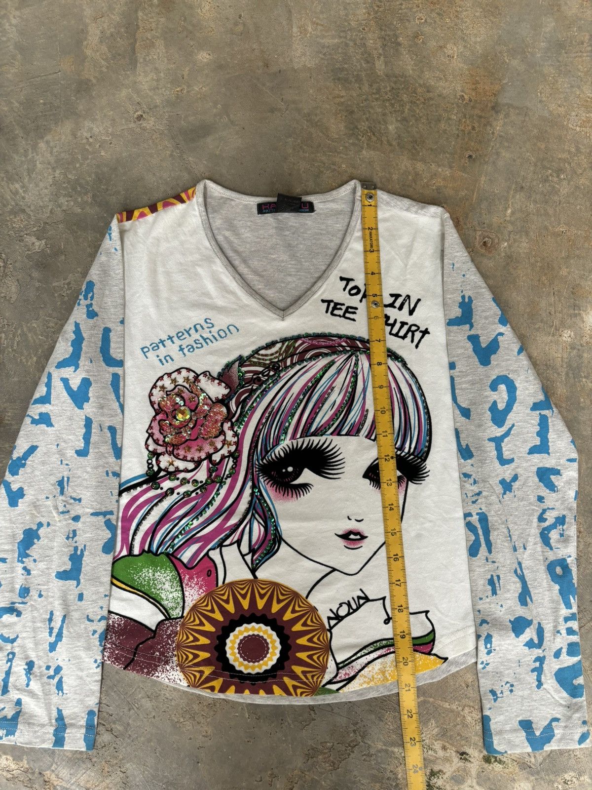 Hysteric Glamour × Japanese Brand Y2k Opium Kashitu Art Top in tee Longsleeve Size M / US 6-8 / IT 42-44 - 10 Thumbnail