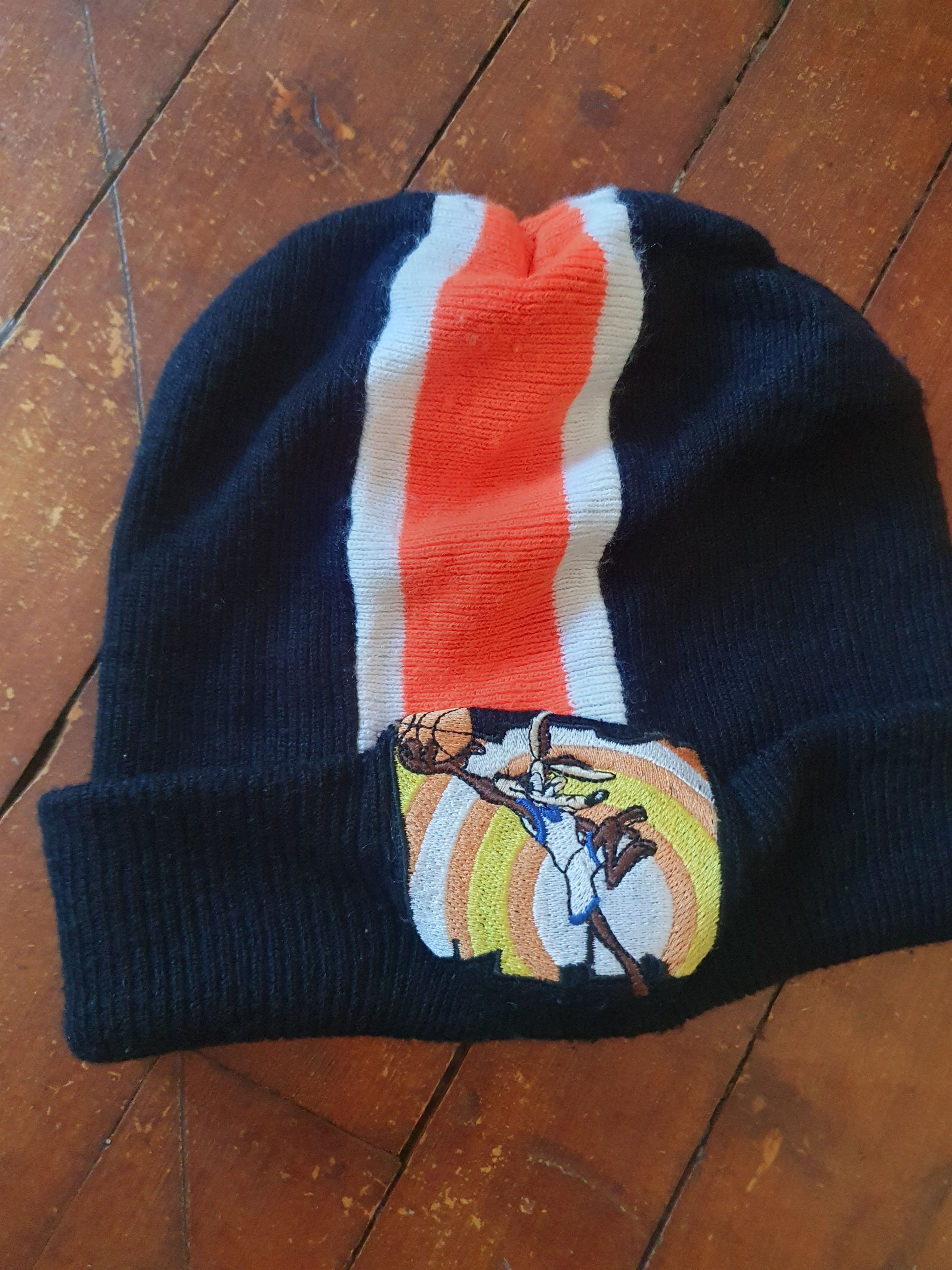 Vintage × Warner Bros Looney Tunes Wile E. Coyote Warner Bros Vtg 1998 Beanie Hat Size ONE SIZE - 5 Thumbnail