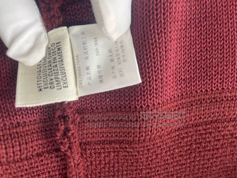 Hermes Hermes Burgundy Women's Knit Top Size XS / US 0-2 / IT 36-38 - 5 Thumbnail