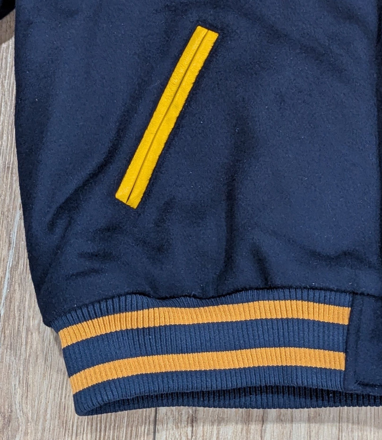 Rhude RHUDE "American Spirit Lightning" Bomber Jacket Navy Largr Size US L / EU 52-54 / 3 - 3 Thumbnail