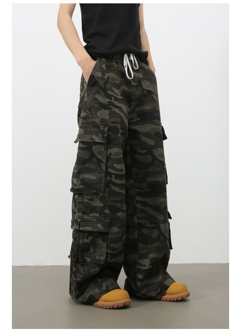 Japanese Brand × Jean American retro camouflage street straight loose cargo jeans Size US 32 / EU 48 - 3 Thumbnail
