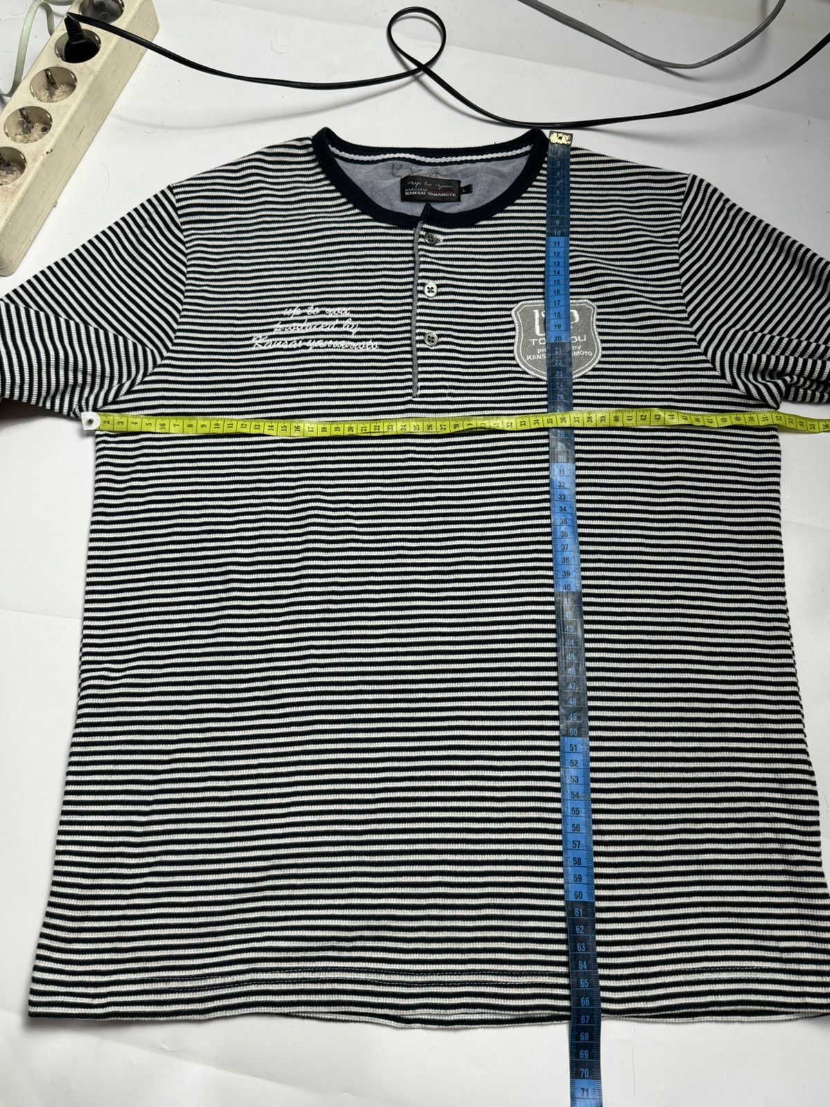 Kansai Yamamoto × Y's for Men × Yohji Yamamoto Striped Uptoyou Kansai Yamamoto Long Sleeve Size US L / EU 52-54 / 3 - 6 Thumbnail