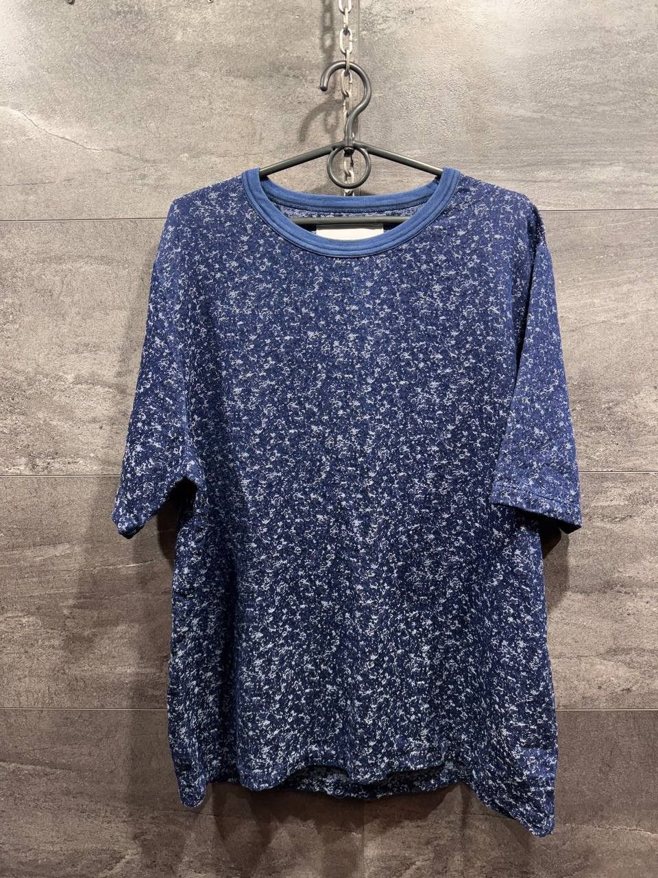 Our Legacy Our Legacy Blue Textured Cotton Men’s T-Shirt Size US L / EU 52-54 / 3 - 1 Thumbnail