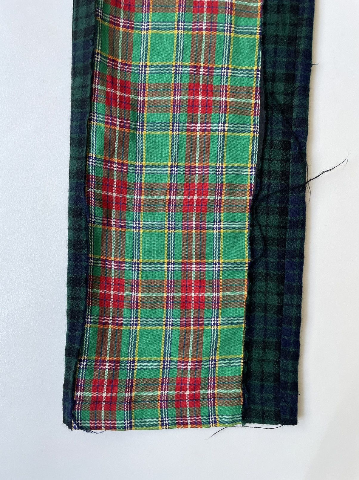 Comme des Garcons ‘Reworked Tartan Panelled’ Wool Trousers Size US 34 / EU 50 - 10 Thumbnail